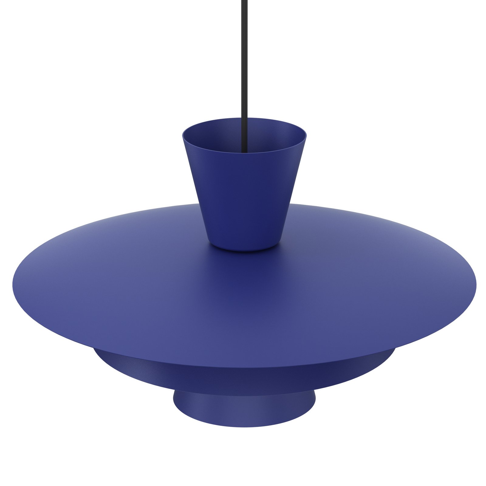Hängeleuchte Plato, dunkelblau, Metall, Ø 38 cm, E27