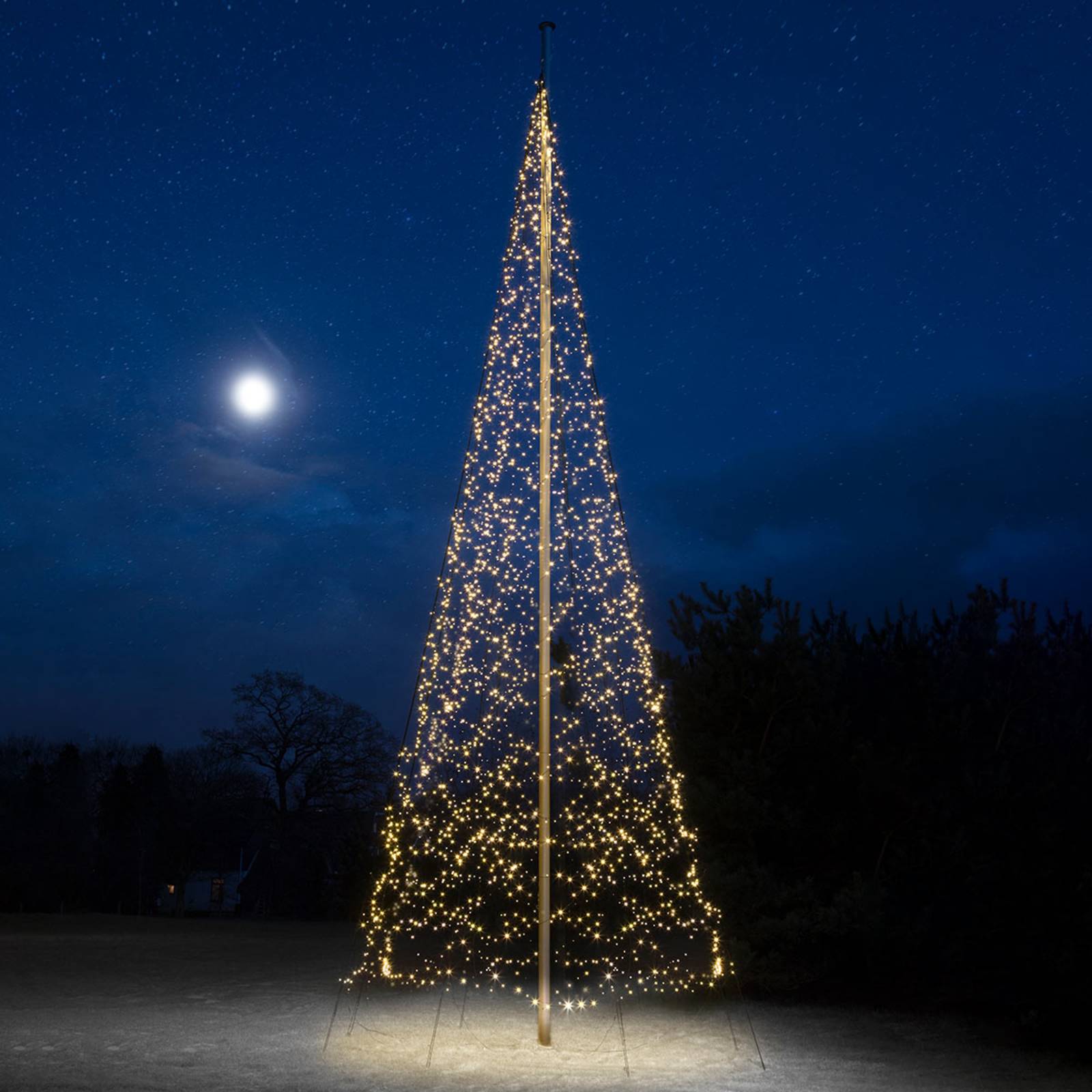 Sapin de Noël Fairybell 4000 lampes - 10m de haut