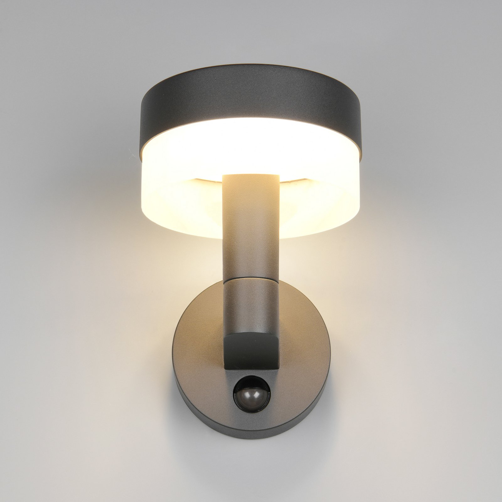 LED-Außenwandlampe Mackenzie Sensor anthrazit, Alu-Druckguss