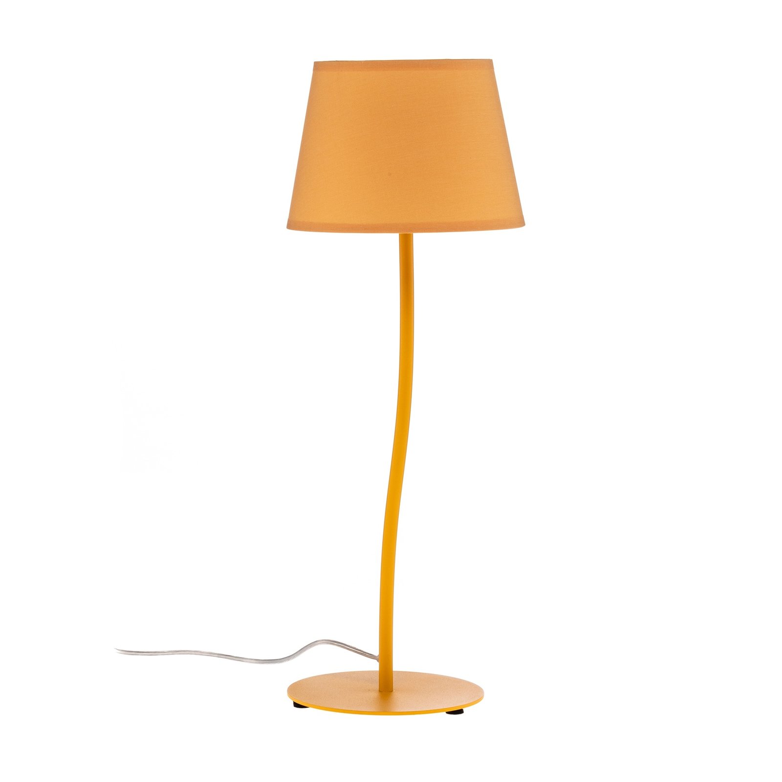 Stolní lampa Nicola, žlutá