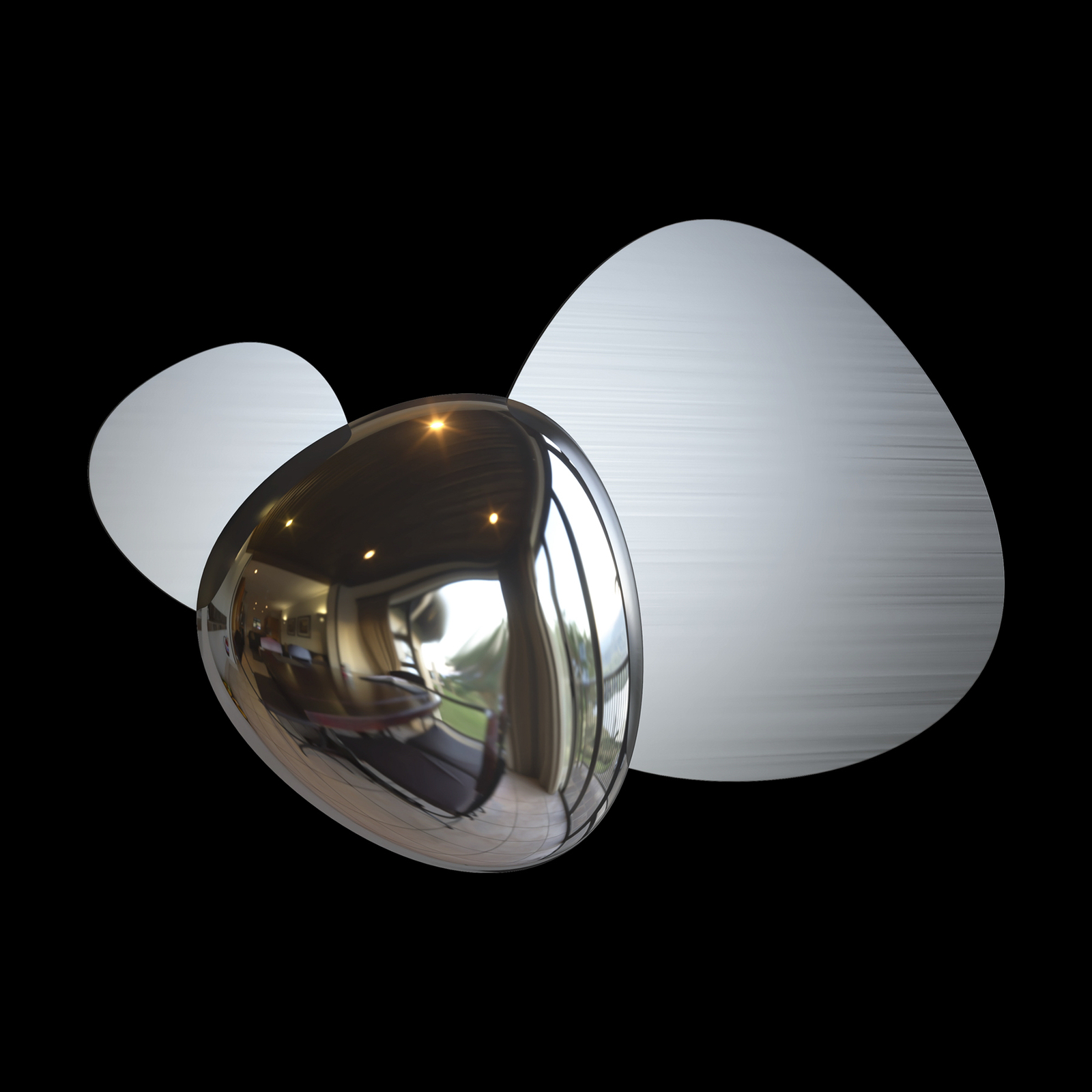 Maytoni Jack-stone applique LED, 36,6 cm, nickel