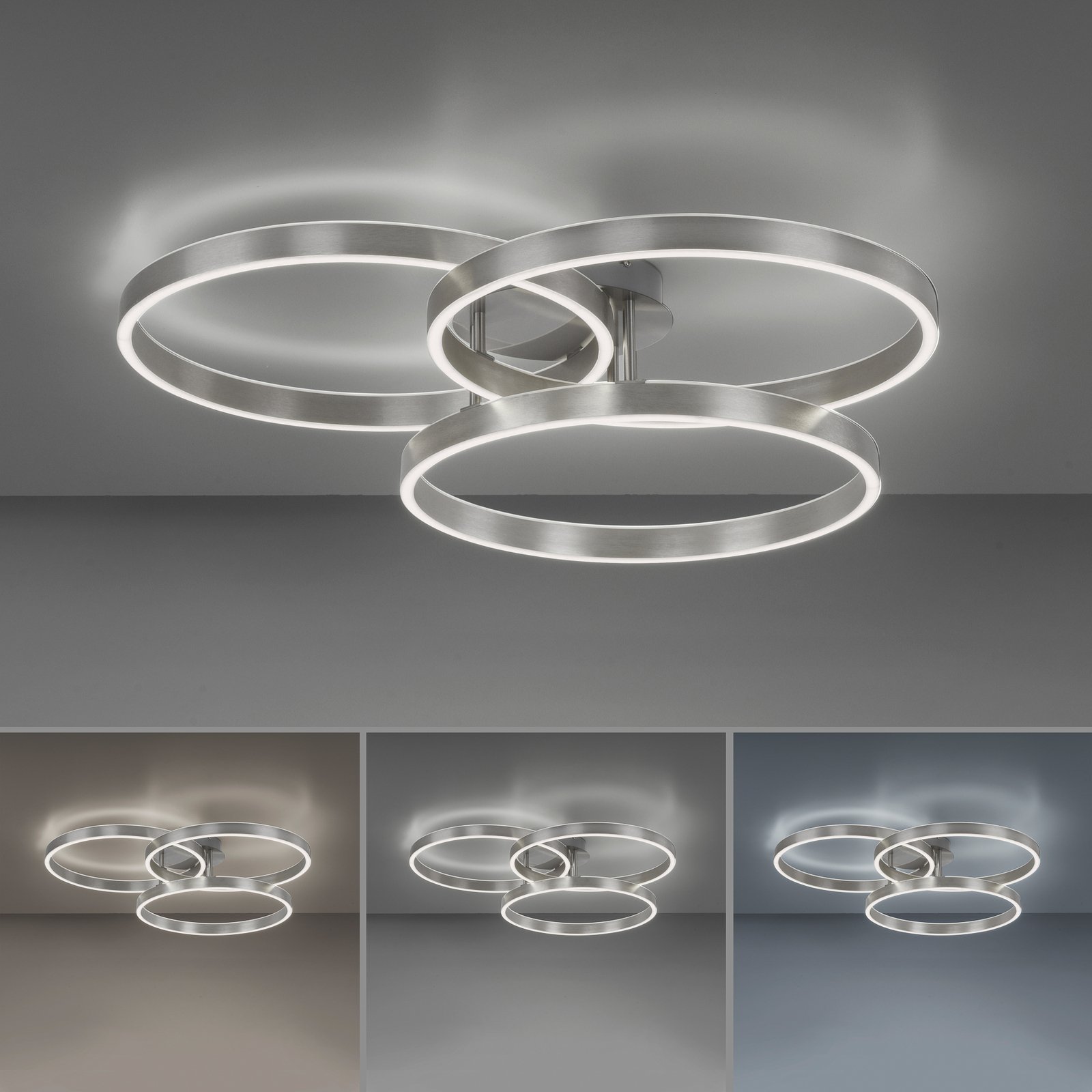 LED осветление за таван Paan, димируемо, CCT, кръгло