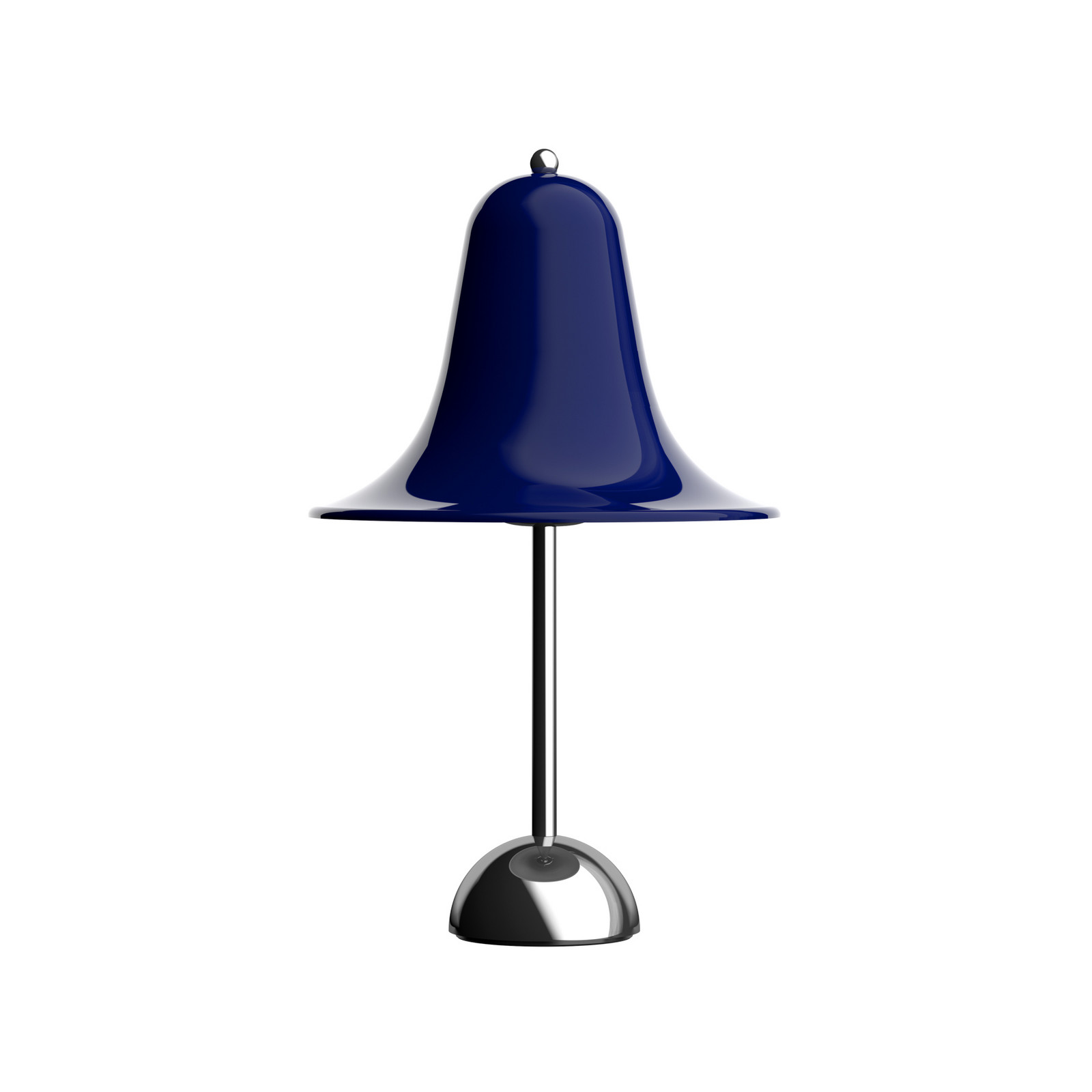 Lampa de masă VERPAN Pantop albastru închis înălțime 23 cm metal - Camera de zi / sufragerie - Design - albastru nocturn crom