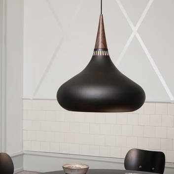 FRITZ HANSEN Orient hanglamp zwart/rozenhout