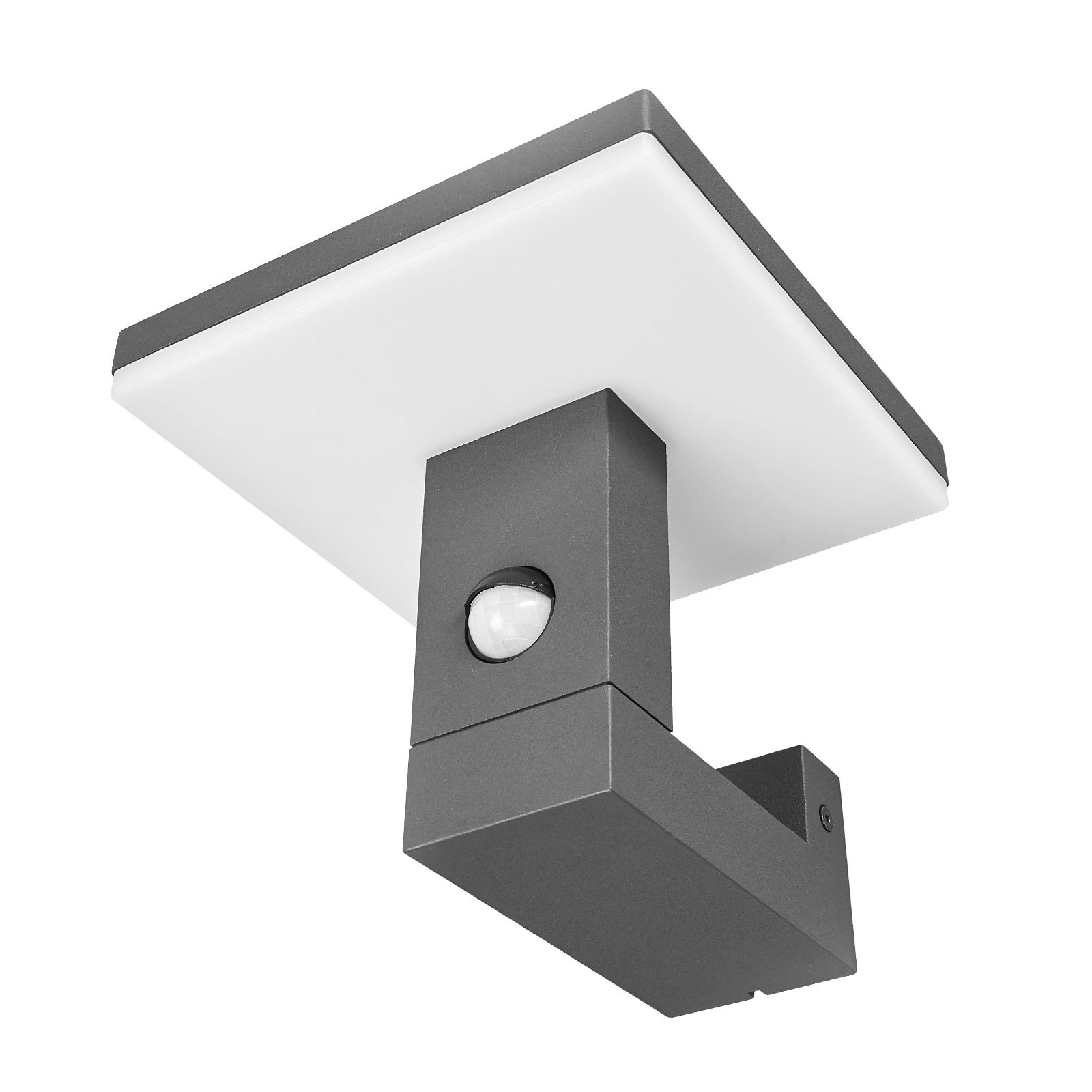 Olesia Utomhus Vägglampa w/Sensor Dark Grey/Opal - Lucande
