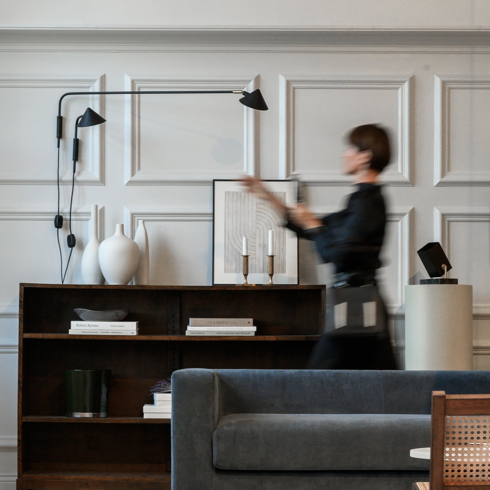 Kelly Long Wandleuchte Black - Watt & Veke