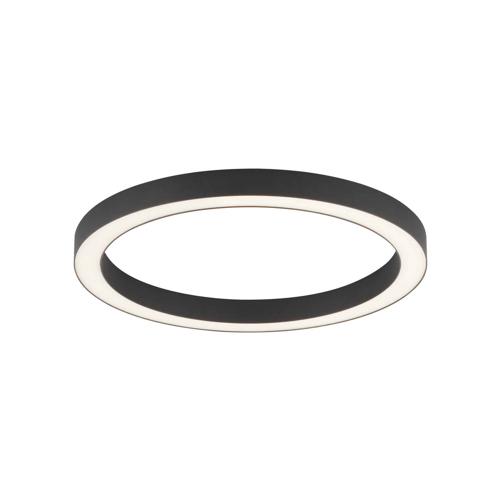 Plafonnier LED Lines Round, graphite, Ø 50 cm, CCT - PURE