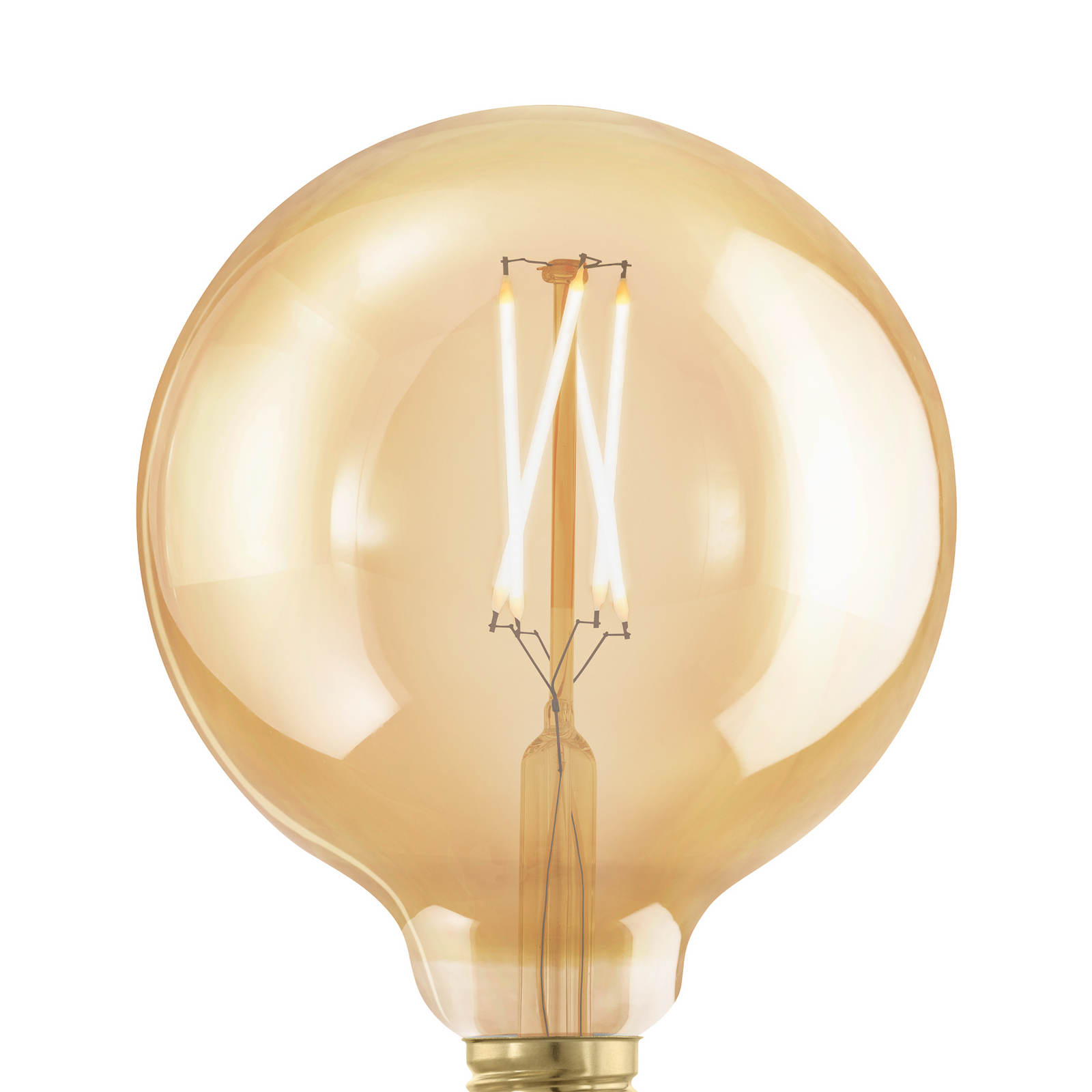 LED gömb lámpa E27 G125 4 W 1700 K filament arany