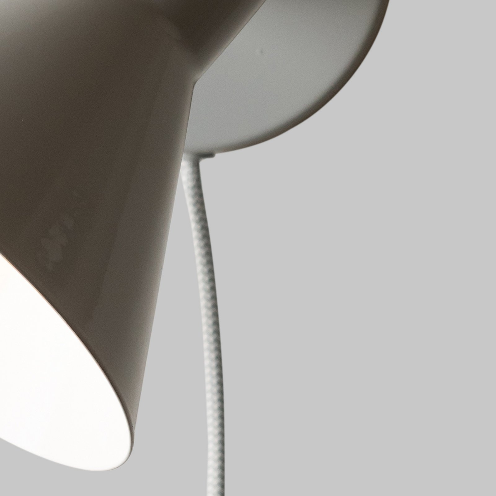 IT'S ABOUT ROMI Wandlampe Stavanger hellgrau, Stecker, 20 cm