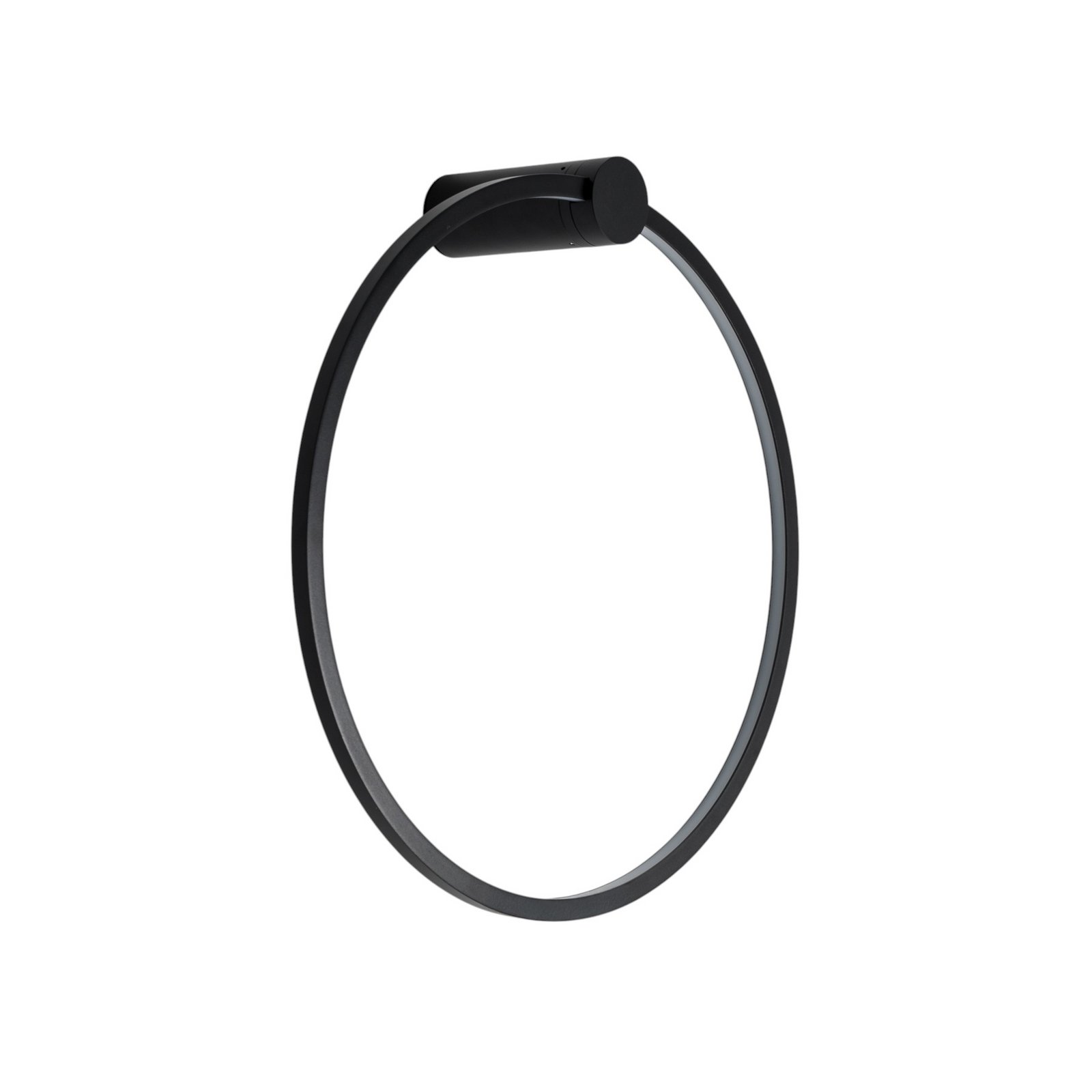 Applique a LED Saturno, nero, Ø 50 cm, metallo, 4.000 K