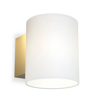 Evoke Applique Murale IP44 Small Satin Brass/Opale - Herstal