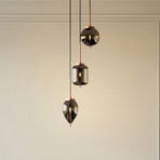 Lucande hänglampa Elani, 3 lampor, Ø 36 cm, glas