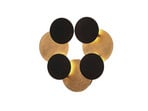 Grazyna 9 LED Applique da Parete Black/Gold - Lindby