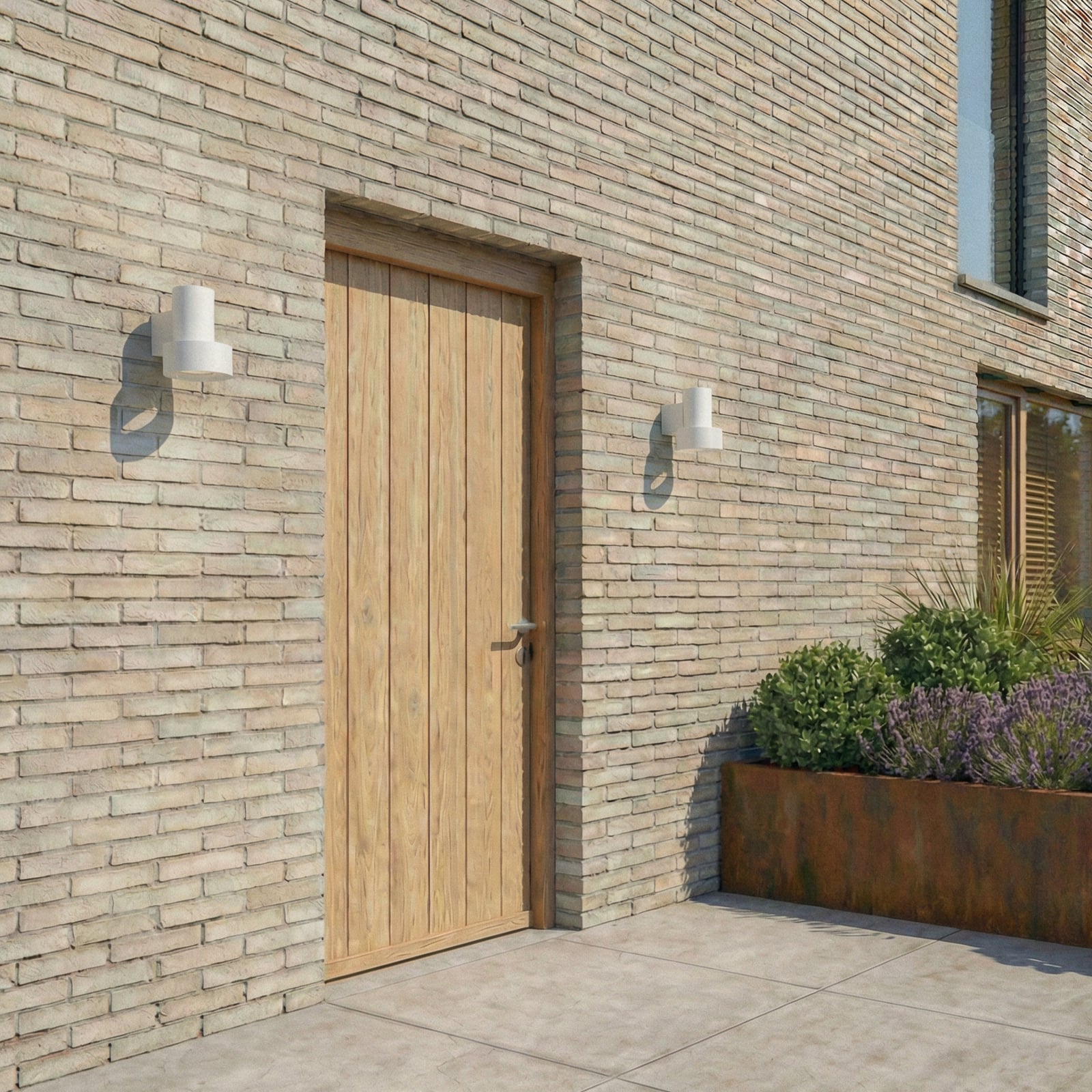 Elune LED-utomhusvägglampa, grå, IP44, upp/ned - Lucande Elune LED-utomhusvägglampa, grå, IP44, upp/ned - Lucande