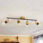 Envolight Merlo plafondlamp eiken geolied, 4-lamps