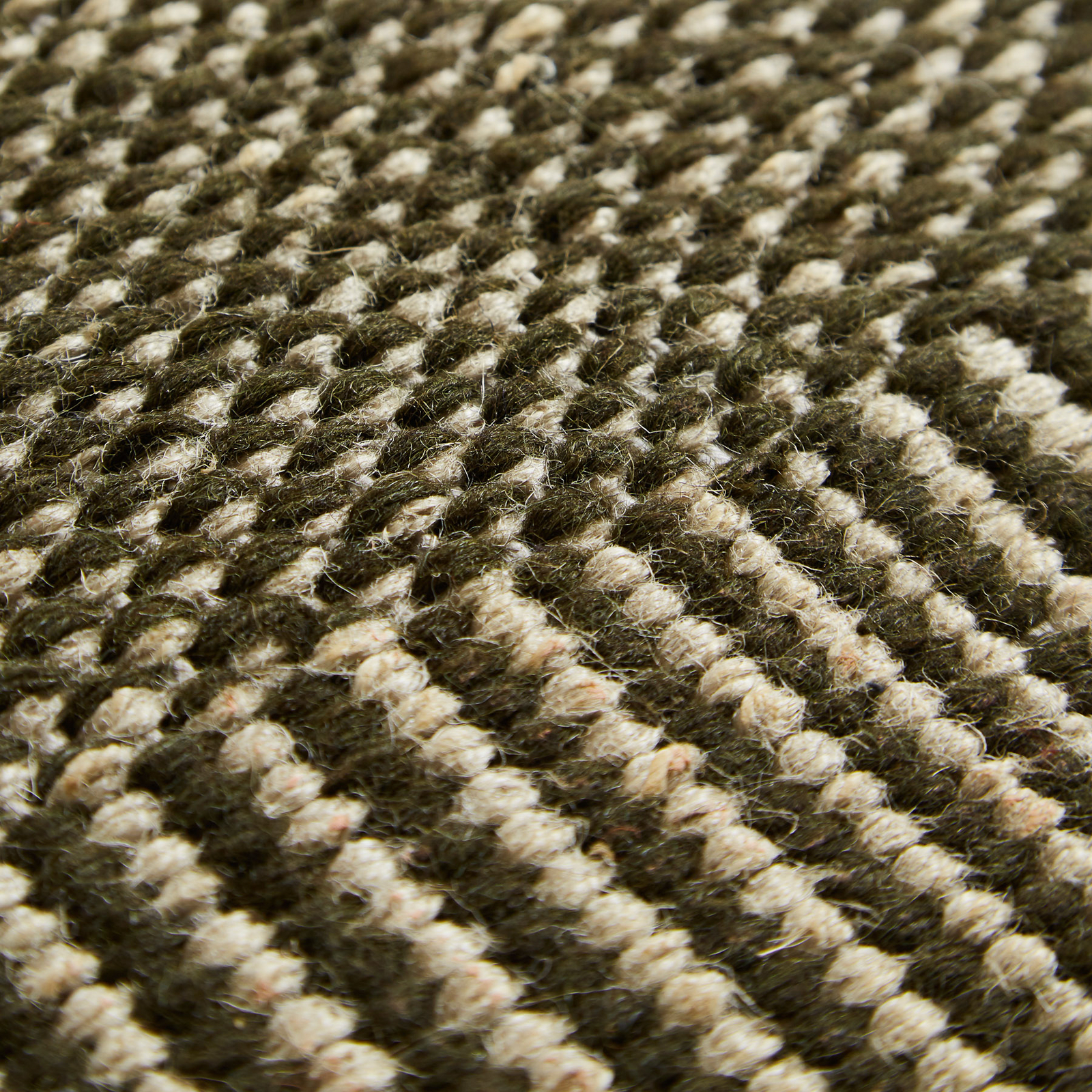 Rombo Türmatte, moosgrün, 40 x 60 cm, Wolle/Jute - Woud