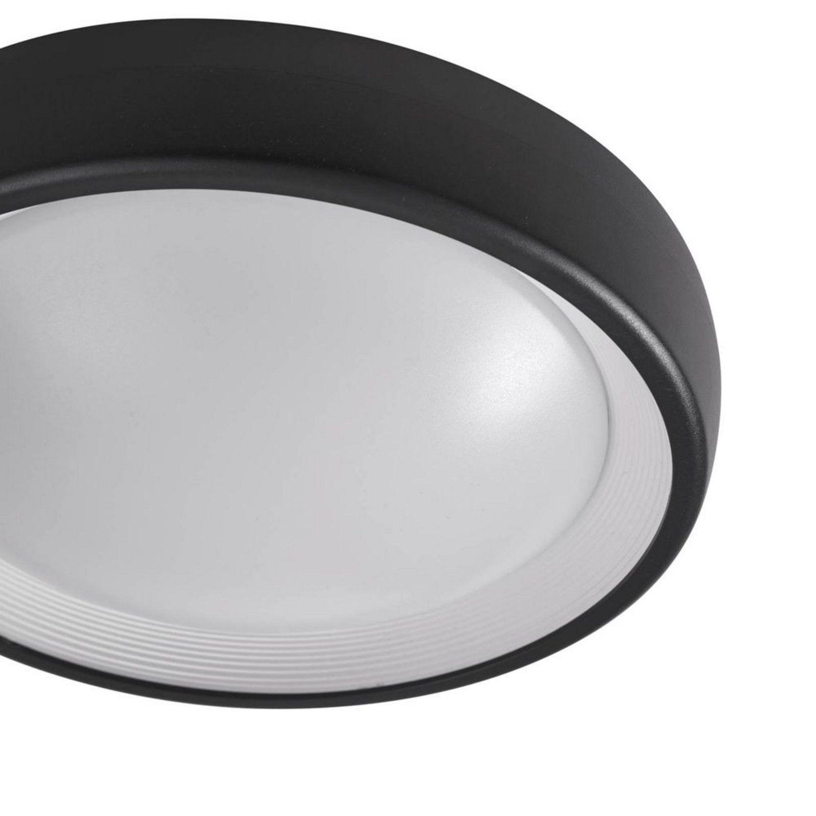 Niniel Round LED Plafonieră Exterior Black/White - Lindby