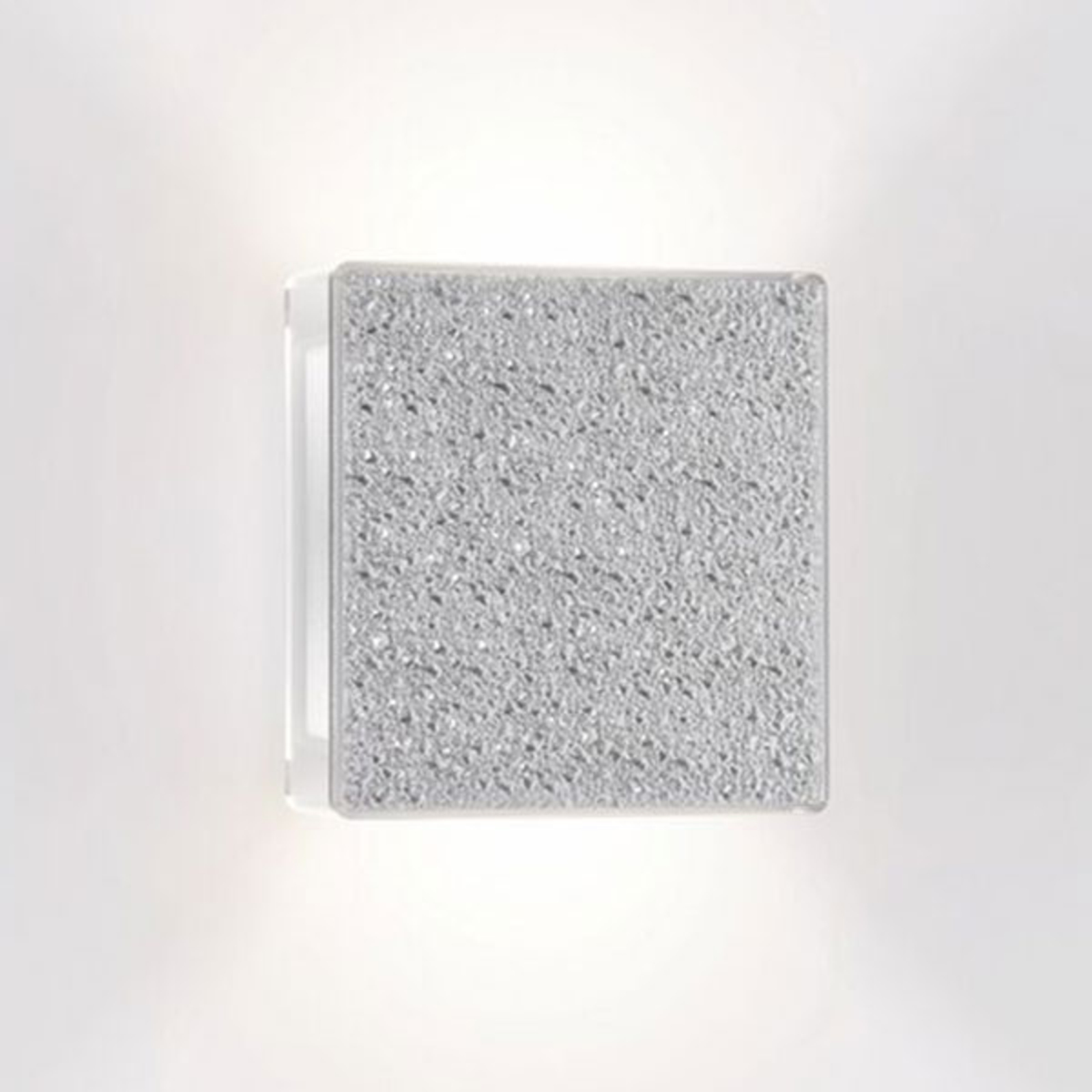 Square designer wall lamp App with LEDs