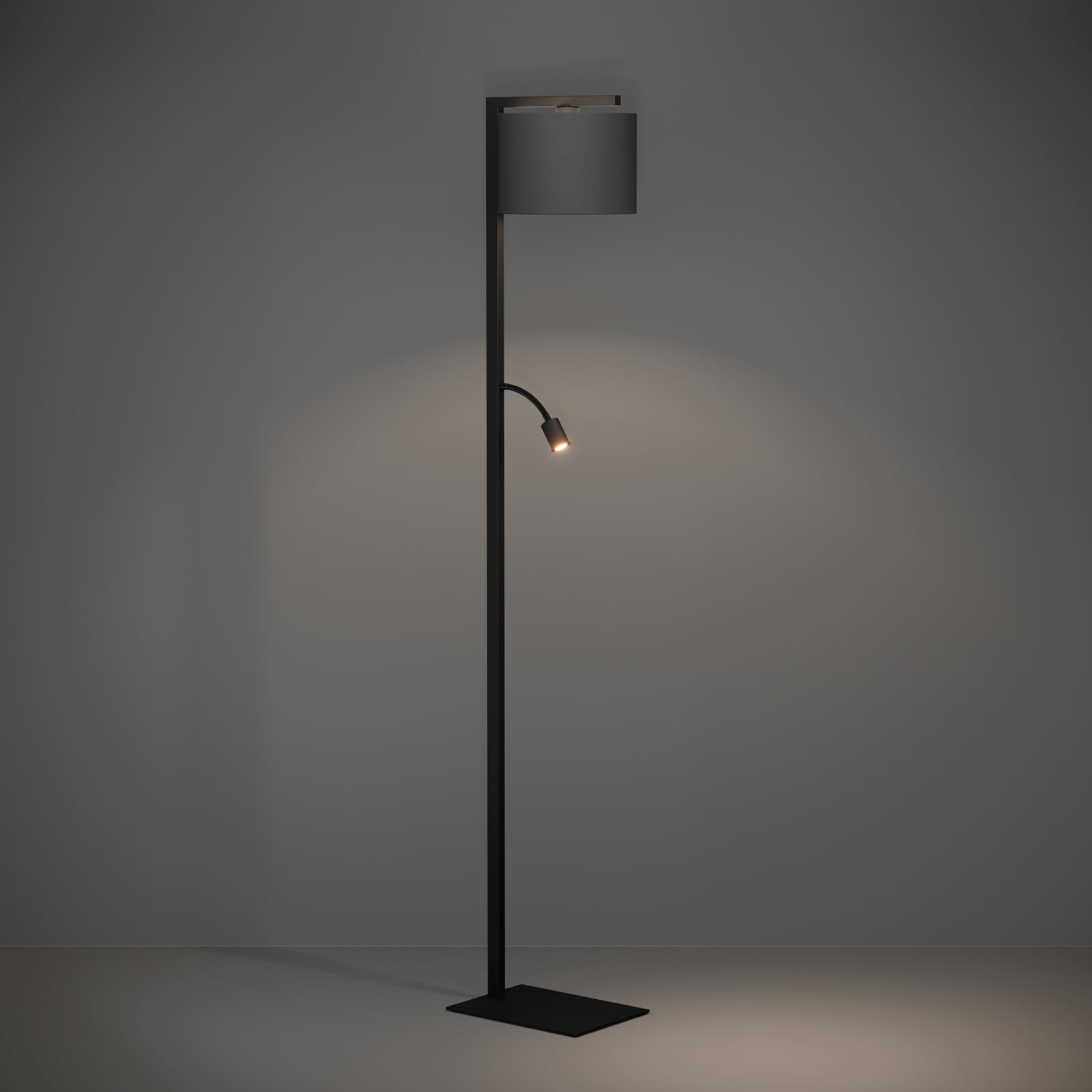 Foligno Stehlampe, schwarz, Leselampe - EGLO Stars Of Light