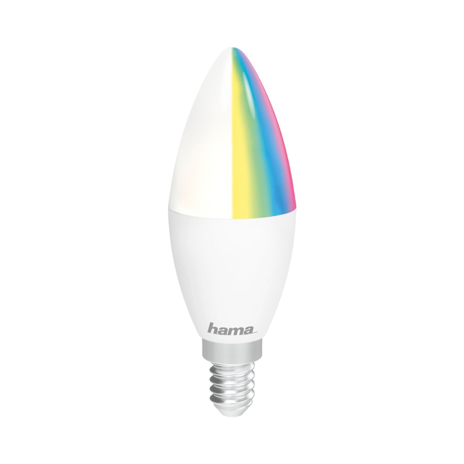 Hama WLAN-LED-kynttilä E14 5,5W RGBW himmen. opaal