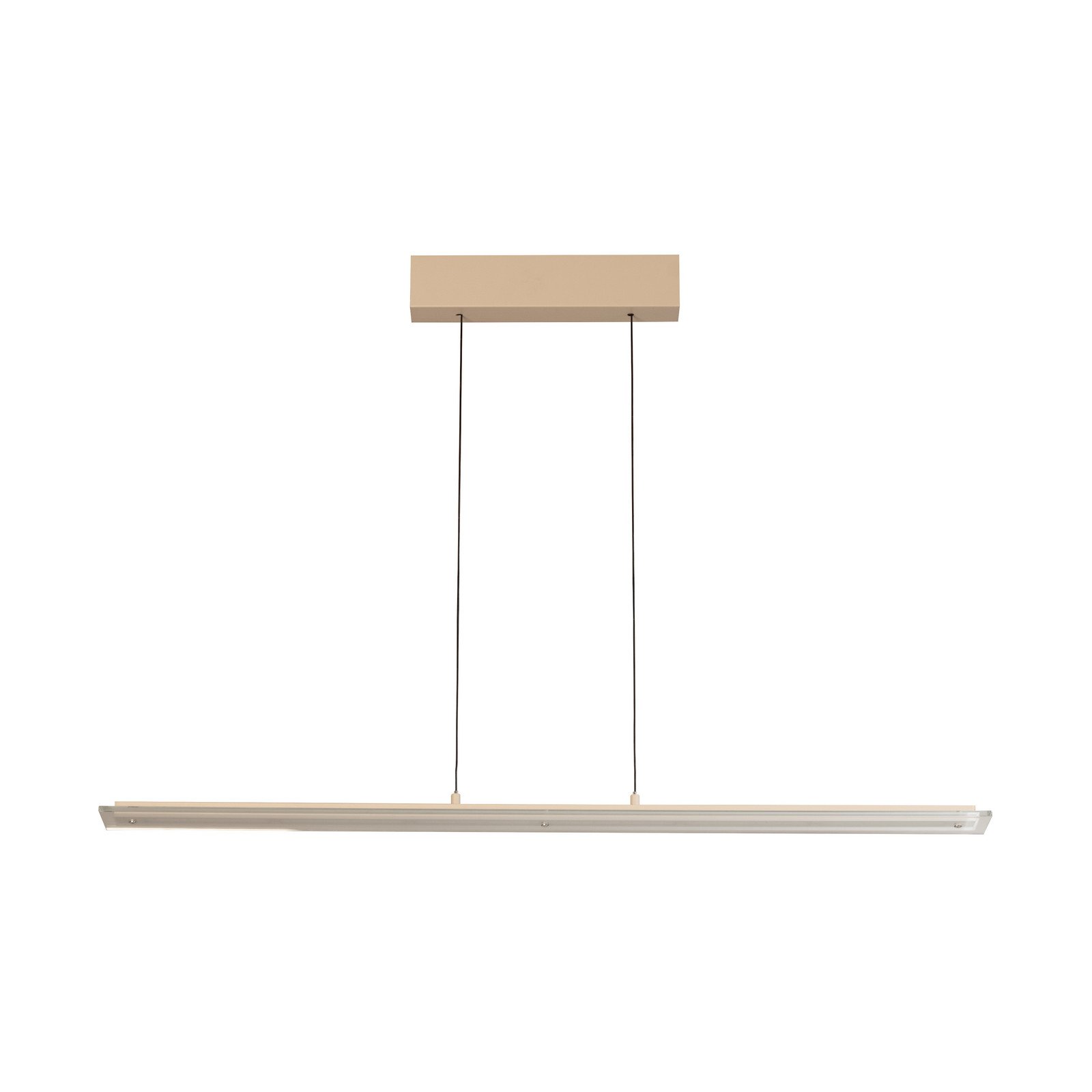FISCHER & HONSEL Lampă suspendată LED Torvi culoare nisip/alb lungime 115 cm CCT - Camera de zi / sufragerie - Modern - nisip alb - Metal
