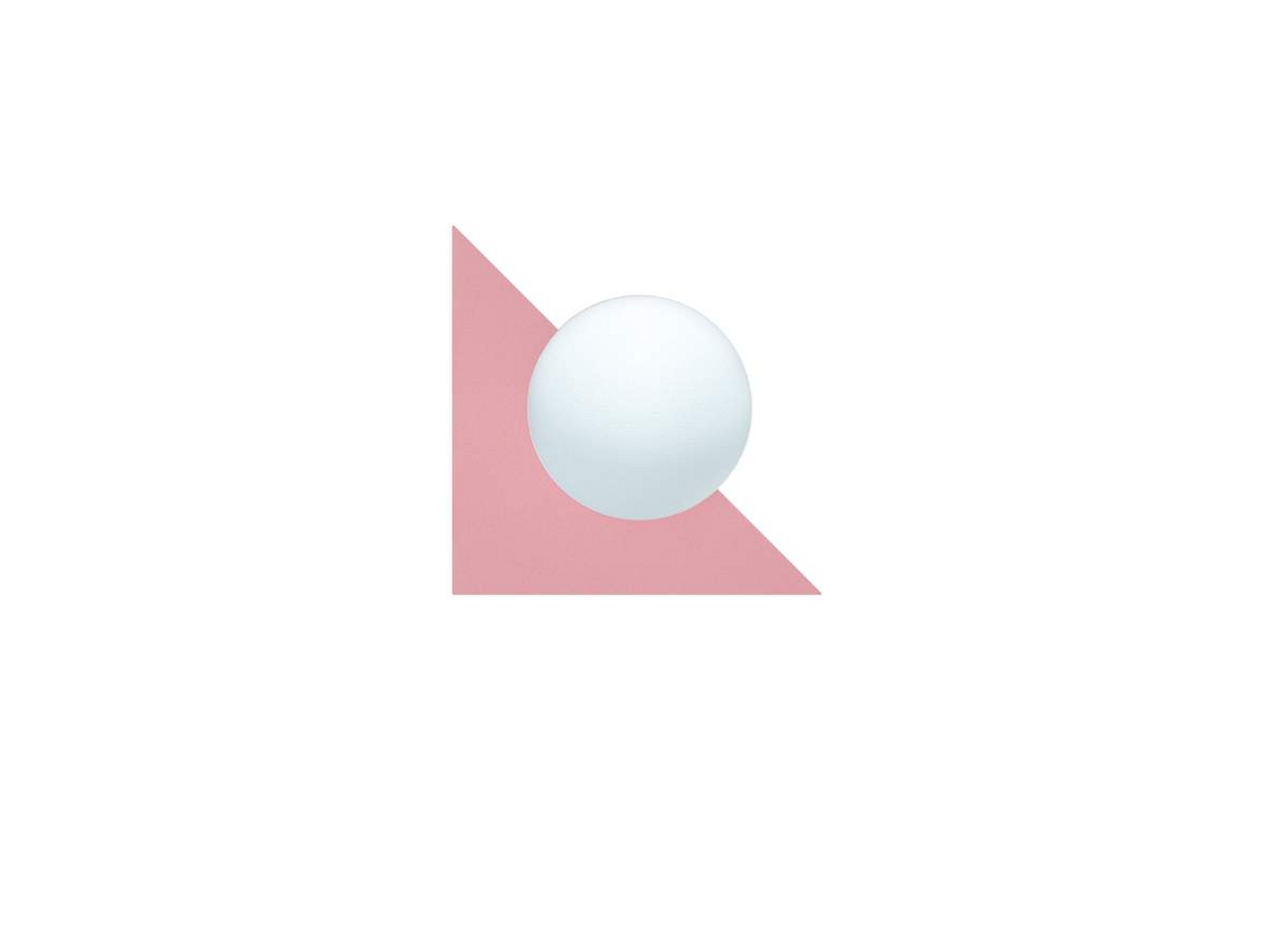 Candy Little Triangle Wandleuchte, pink - Swedish Ninja
