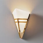 Art Deco-wandlamp uit 1980, messing