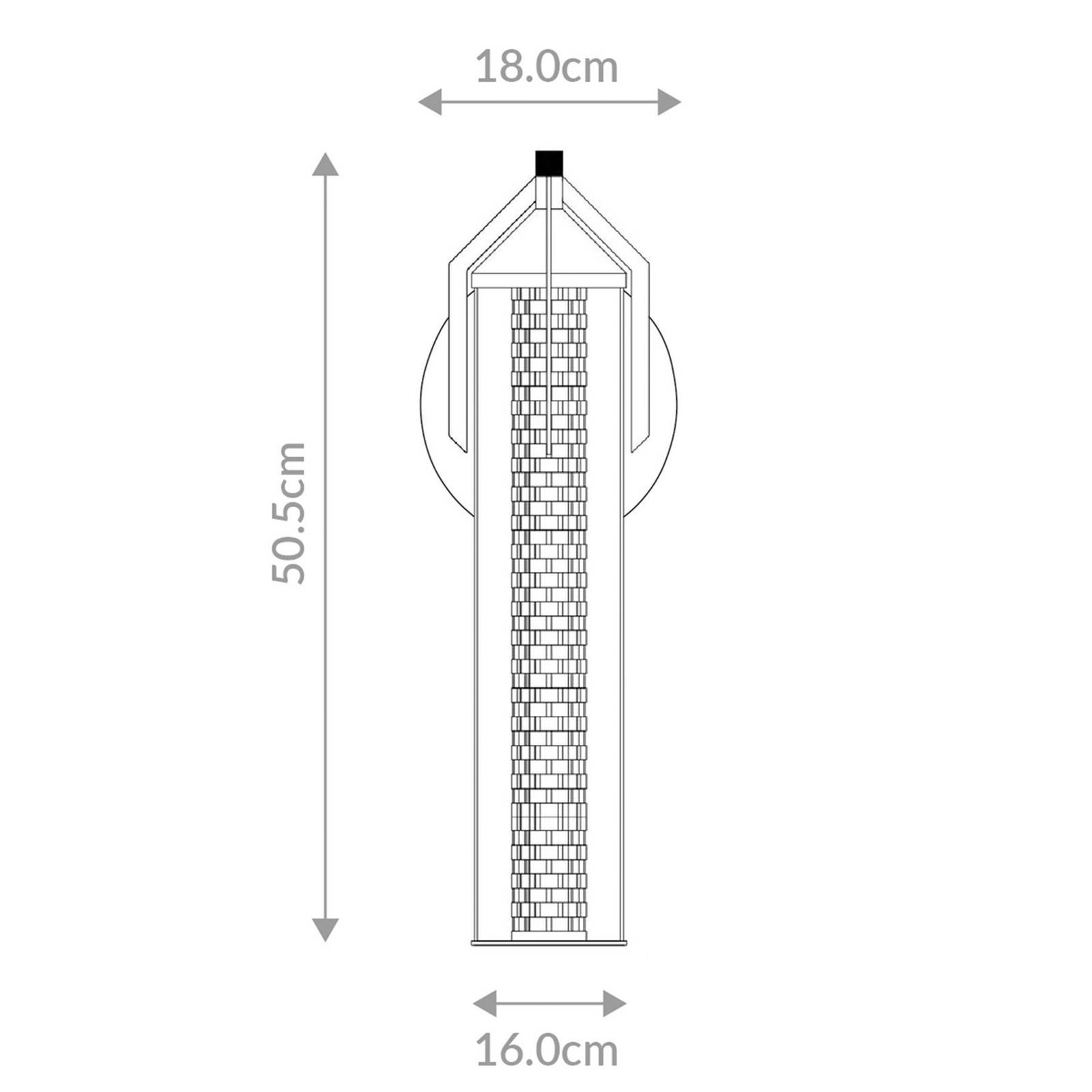 LED-Wandleuchte ESPADA, gold gebürstet, Ø 16 cm, Metall IP44 günstig online kaufen