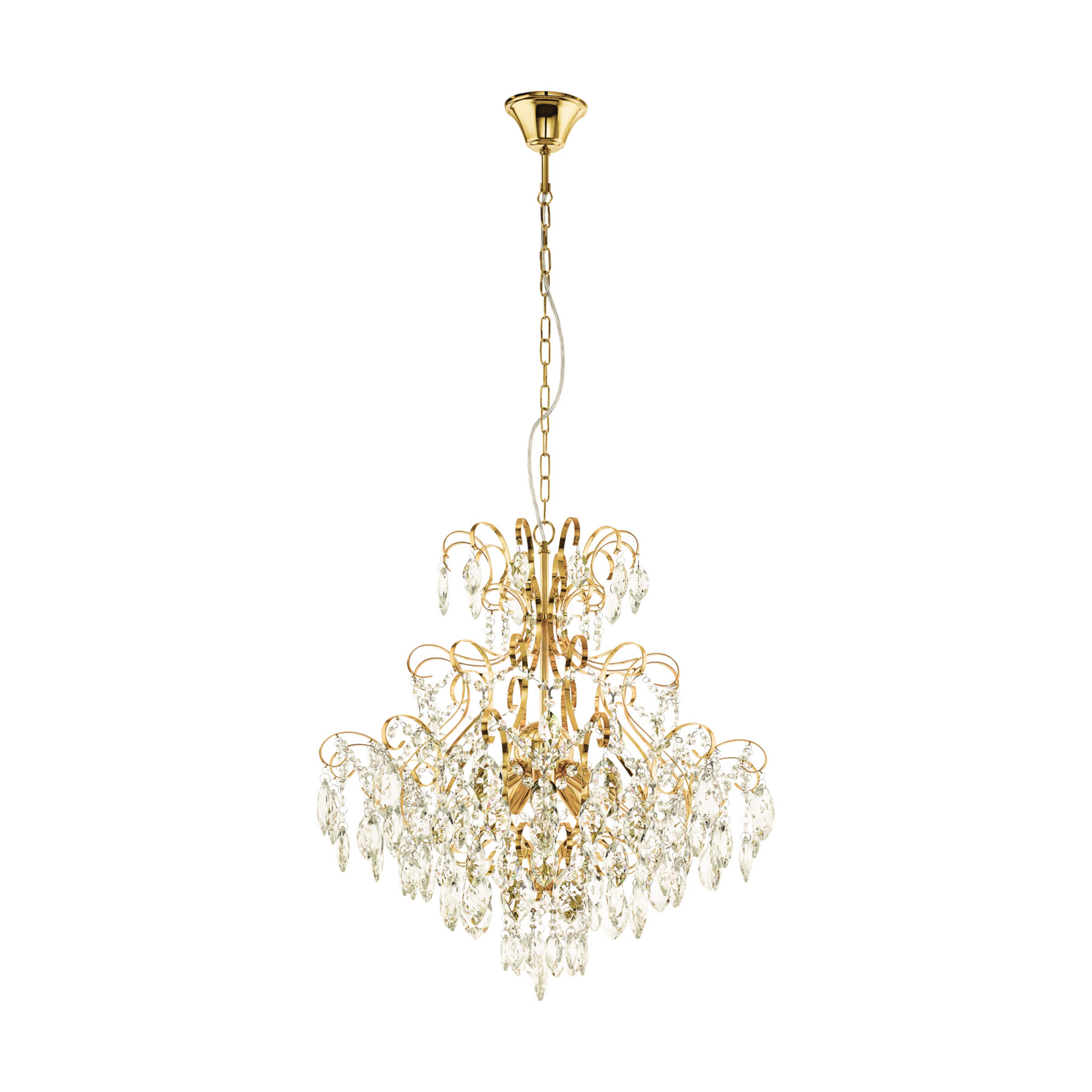 Lampadario Fenoullet, ottone, Ø 58 cm - Stars of Light