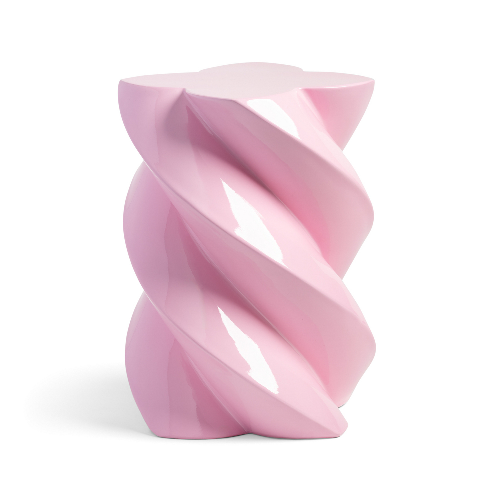 Mesita auxiliar Pillar Marshmallow, rosa, 40 cm de altura - &Klevering