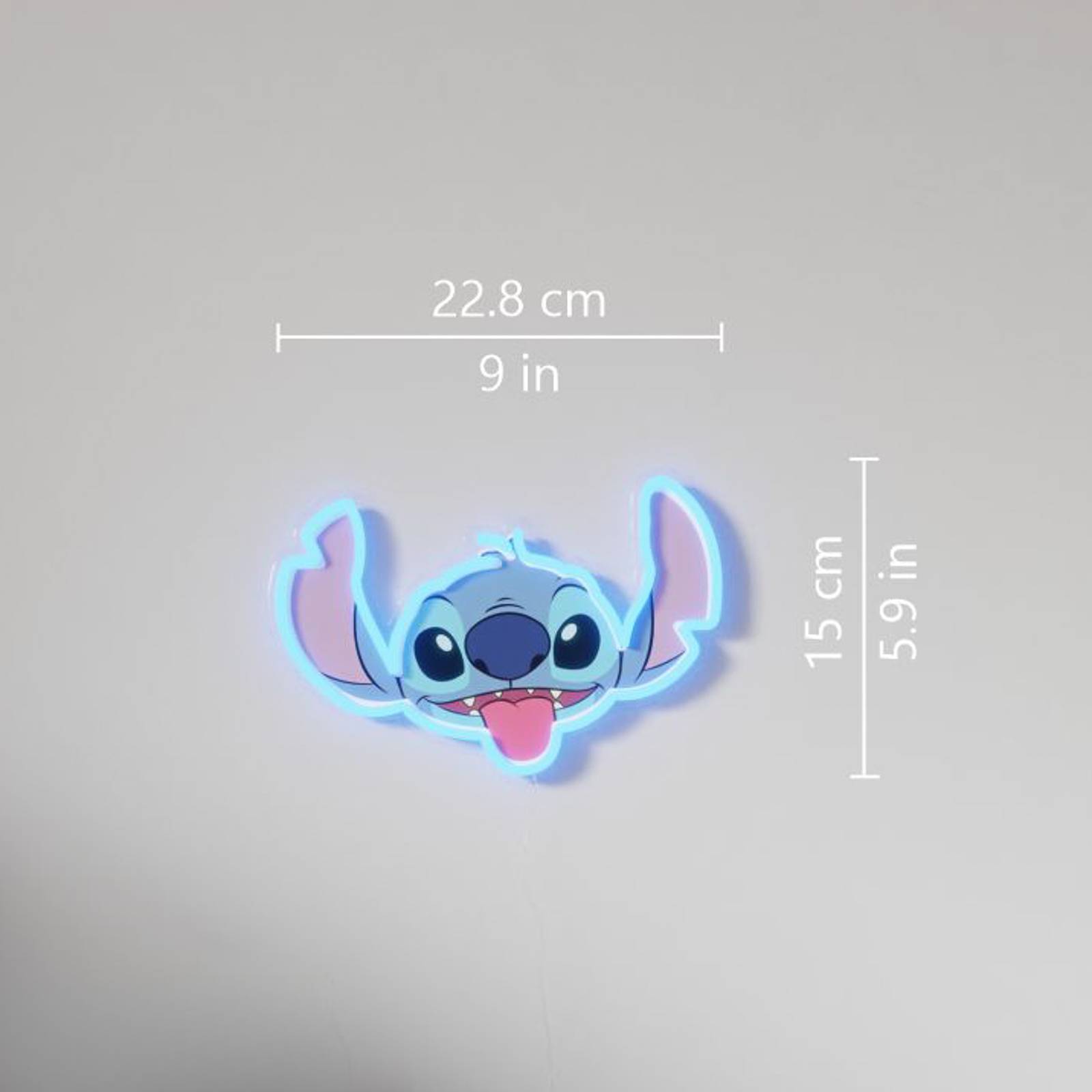 YellowPop Disney Stitch Face LED-vegglampe