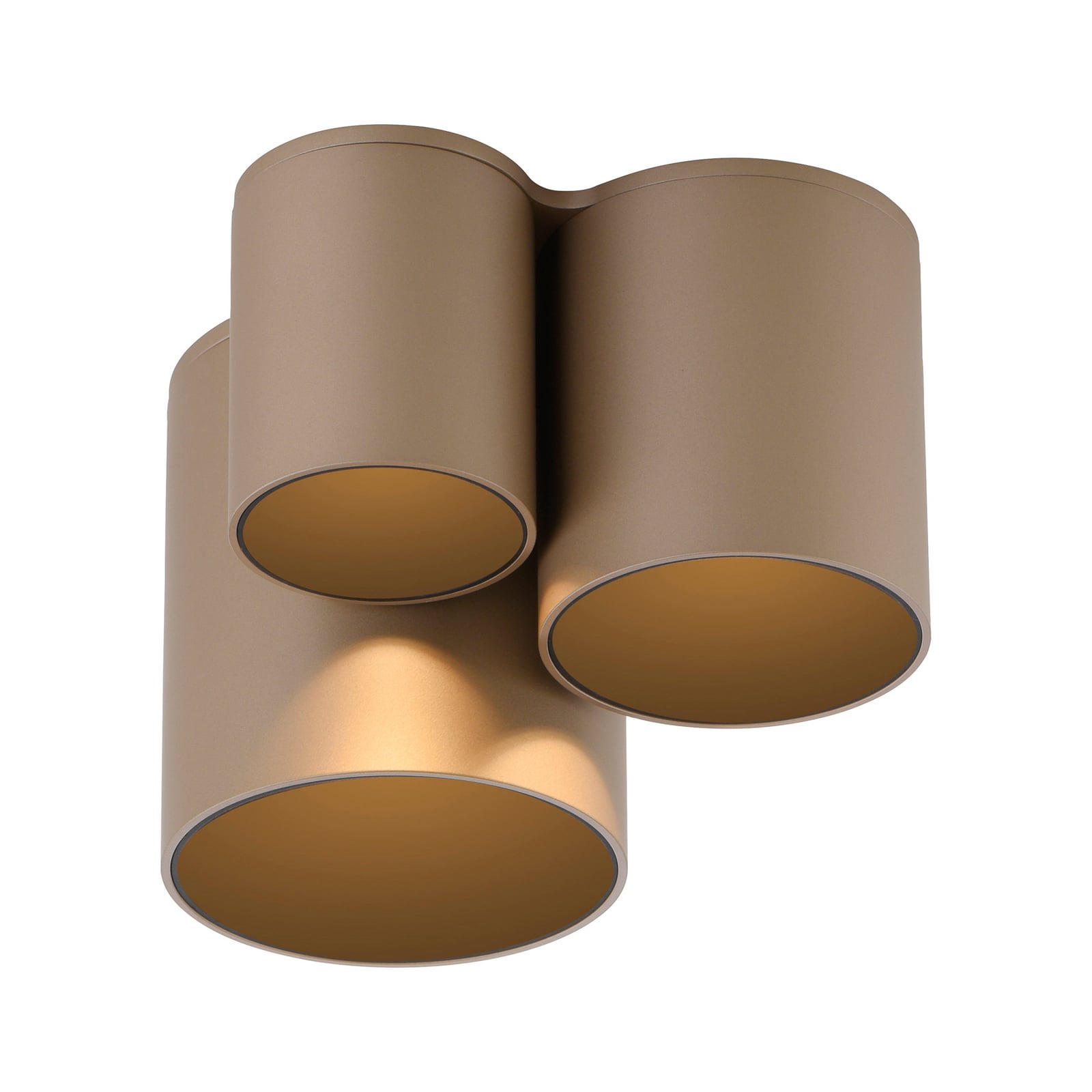 Point LED-Bad-Deckenlampe, bronze, 18cm, 3-flg., IP44 - PURE Point LED-Bad-Deckenlampe, bronze, 18cm, 3-flg., IP44 - PURE