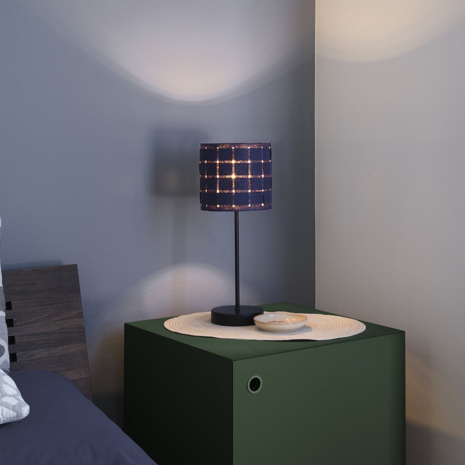 OSRAM bordlampe Decor Felt Weaving Stand, grå, filt, E14