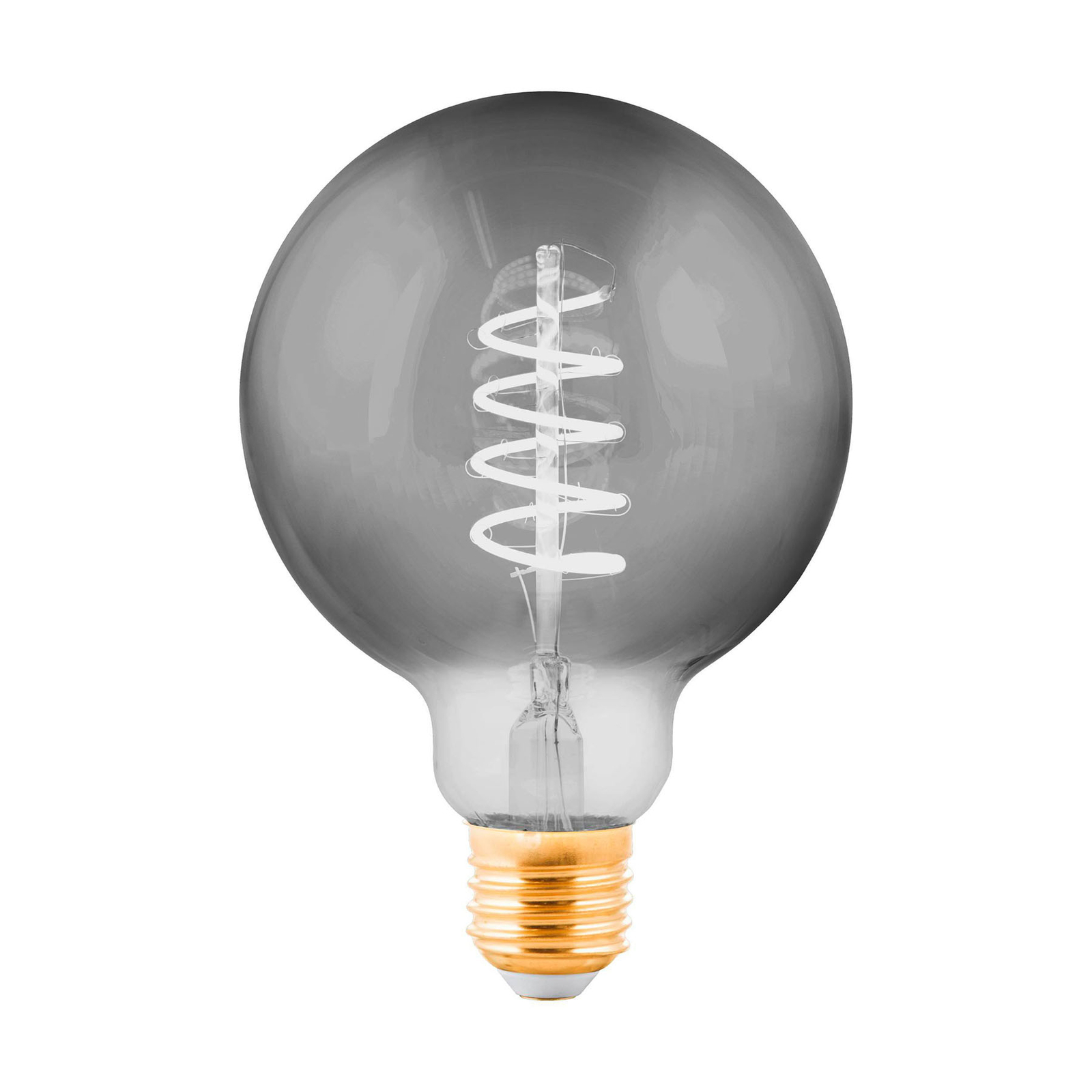LED-Globelampe E27 4W schwarz-transparent