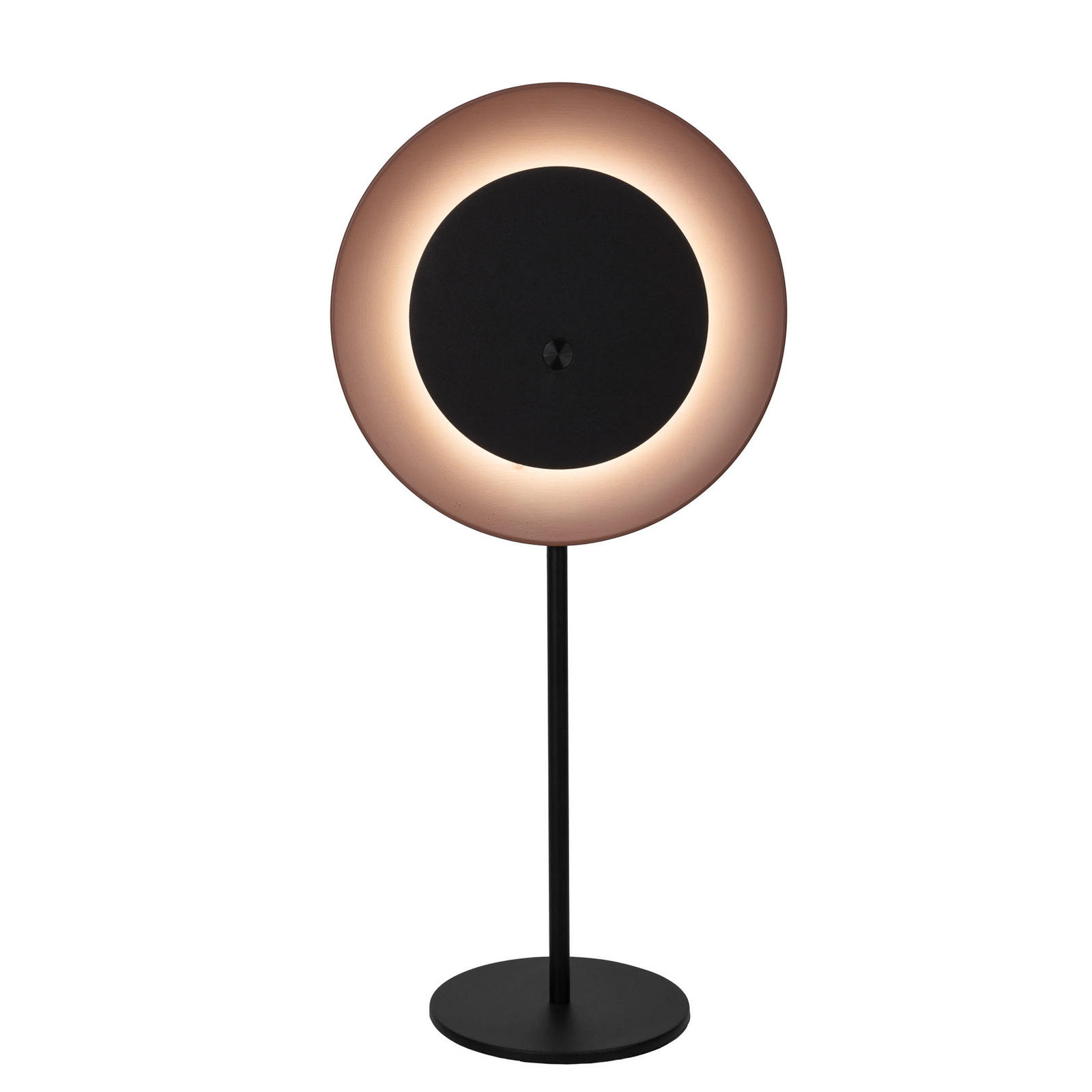 Candeeiro de mesa LED recarregável Solan, preto/castanho, solar, IP54 Candeeiro de mesa LED recarregável Solan, preto/castanho, solar, IP54