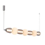 Pearl 7 Pendelleuchte Grey/Opal/Chrome - Loom Design
