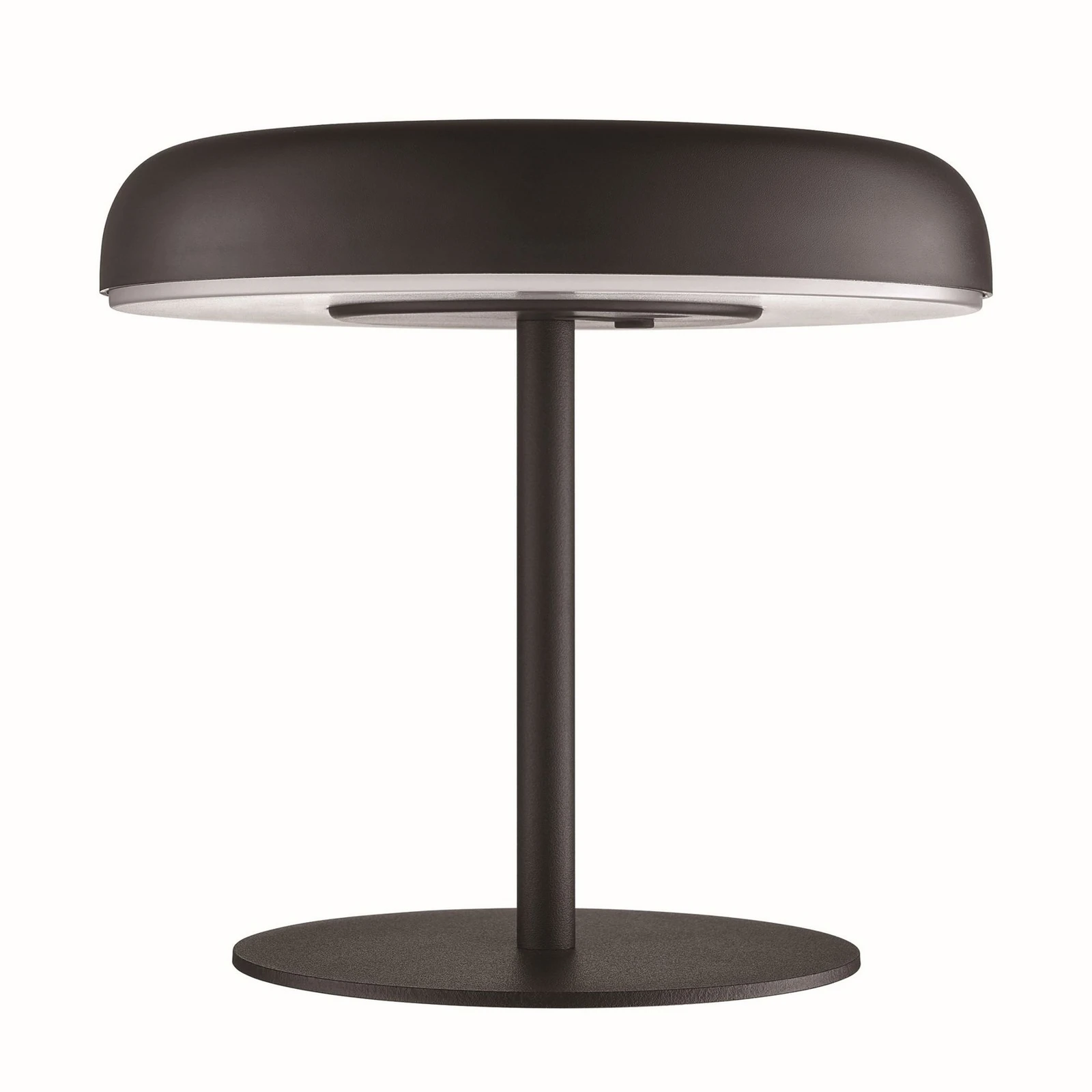 Elmer LED-solcelledrevet batteridrevet bordlampe, svart, metall, IP44
