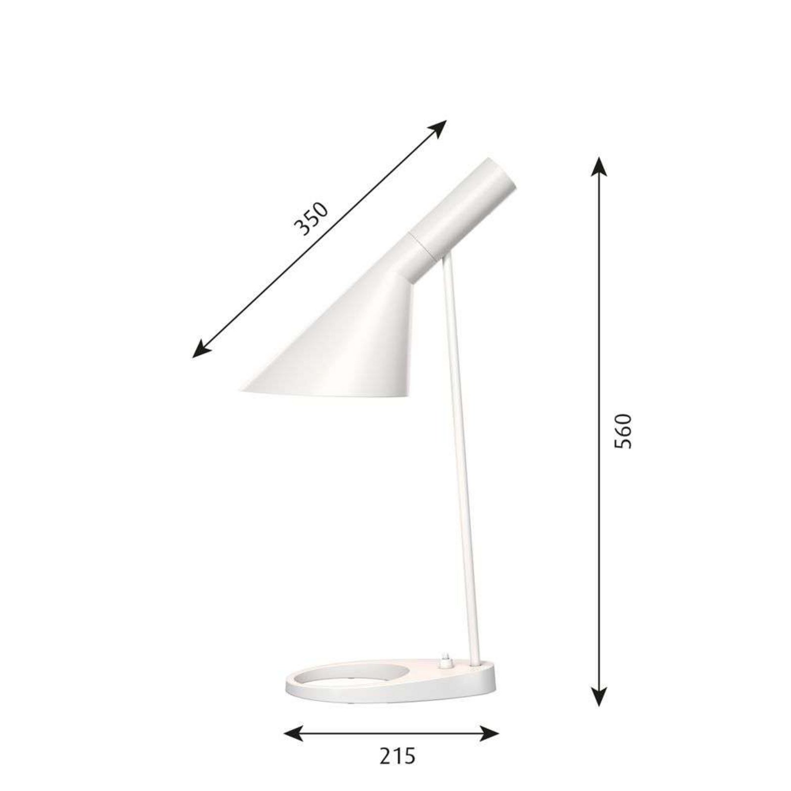 AJ Candeeiro de Mesa White - Louis Poulsen