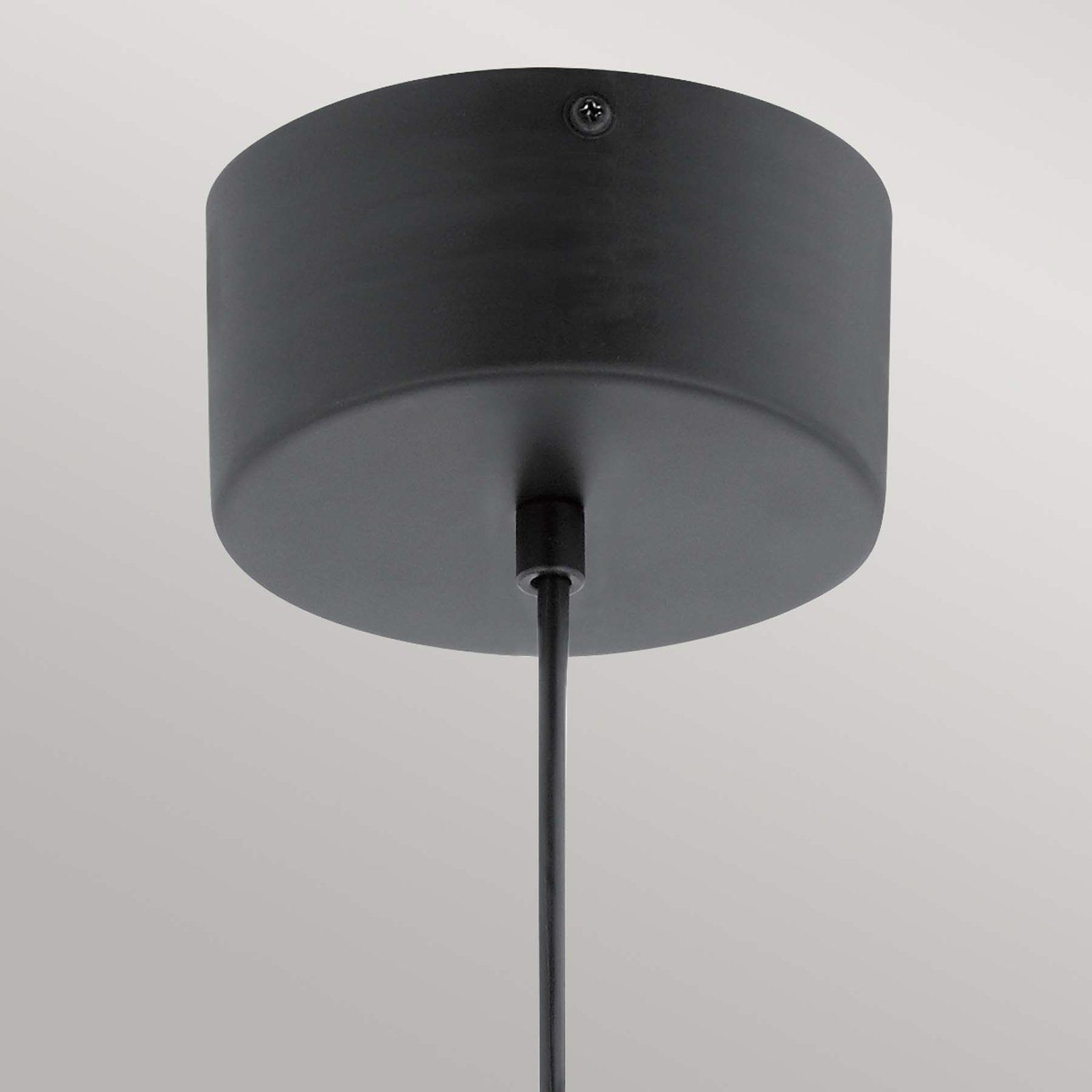 Lampa wisząca LED Moonlit, czarna, aluminium, Ø 20 cm, kula