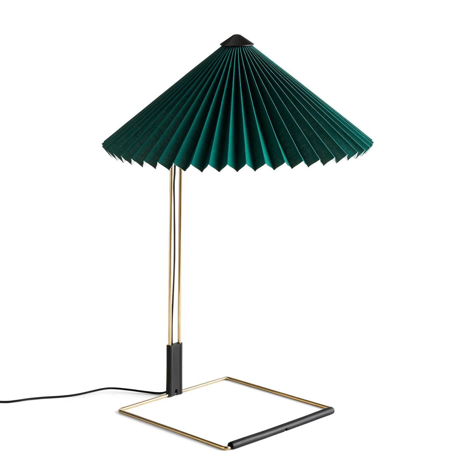 HAY Matin 380 lampe de table LED plissée, vert