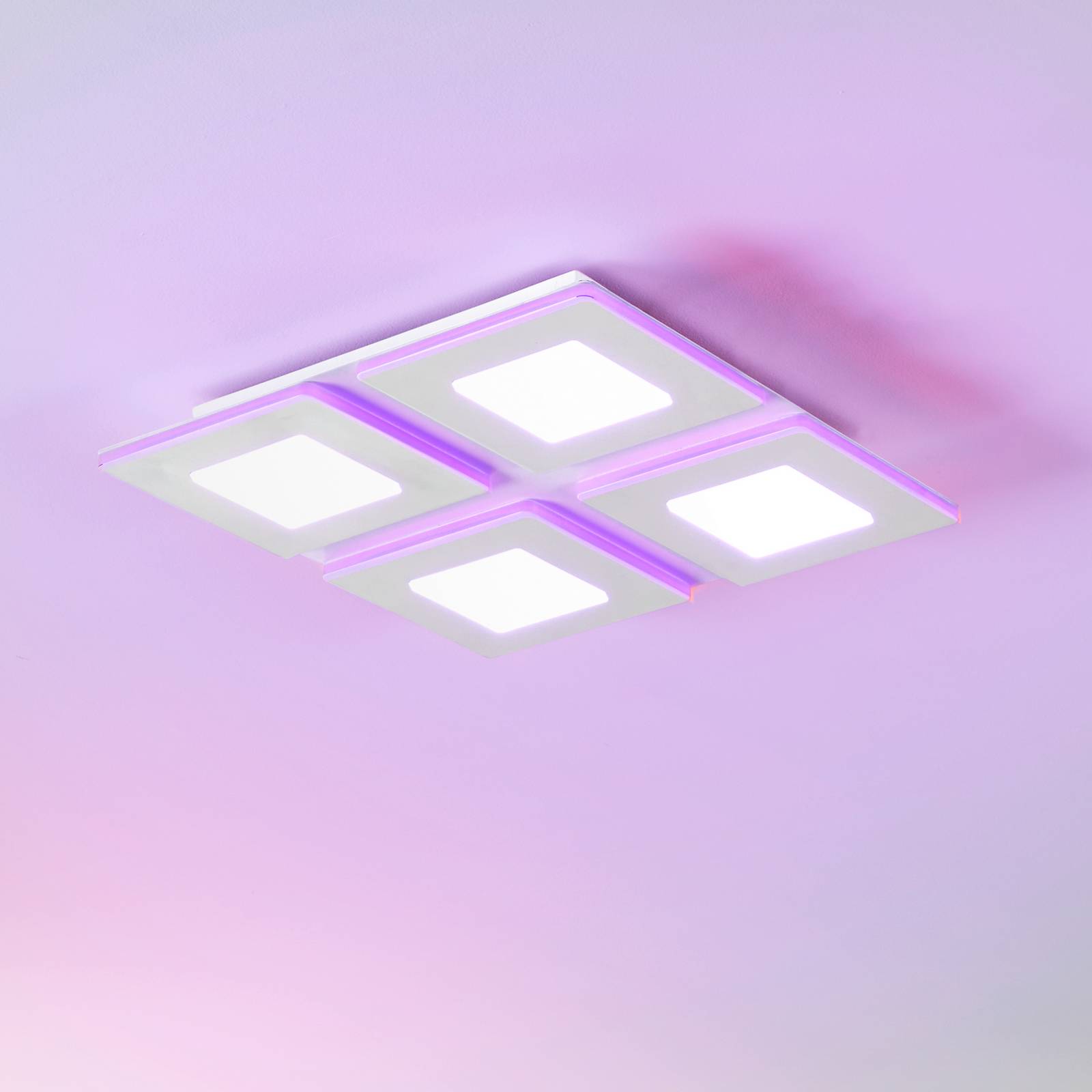 EGLO connect EGLO connect LED stropní svítidlo Padrogiano-Z 4 světla, 45 x 45 cm