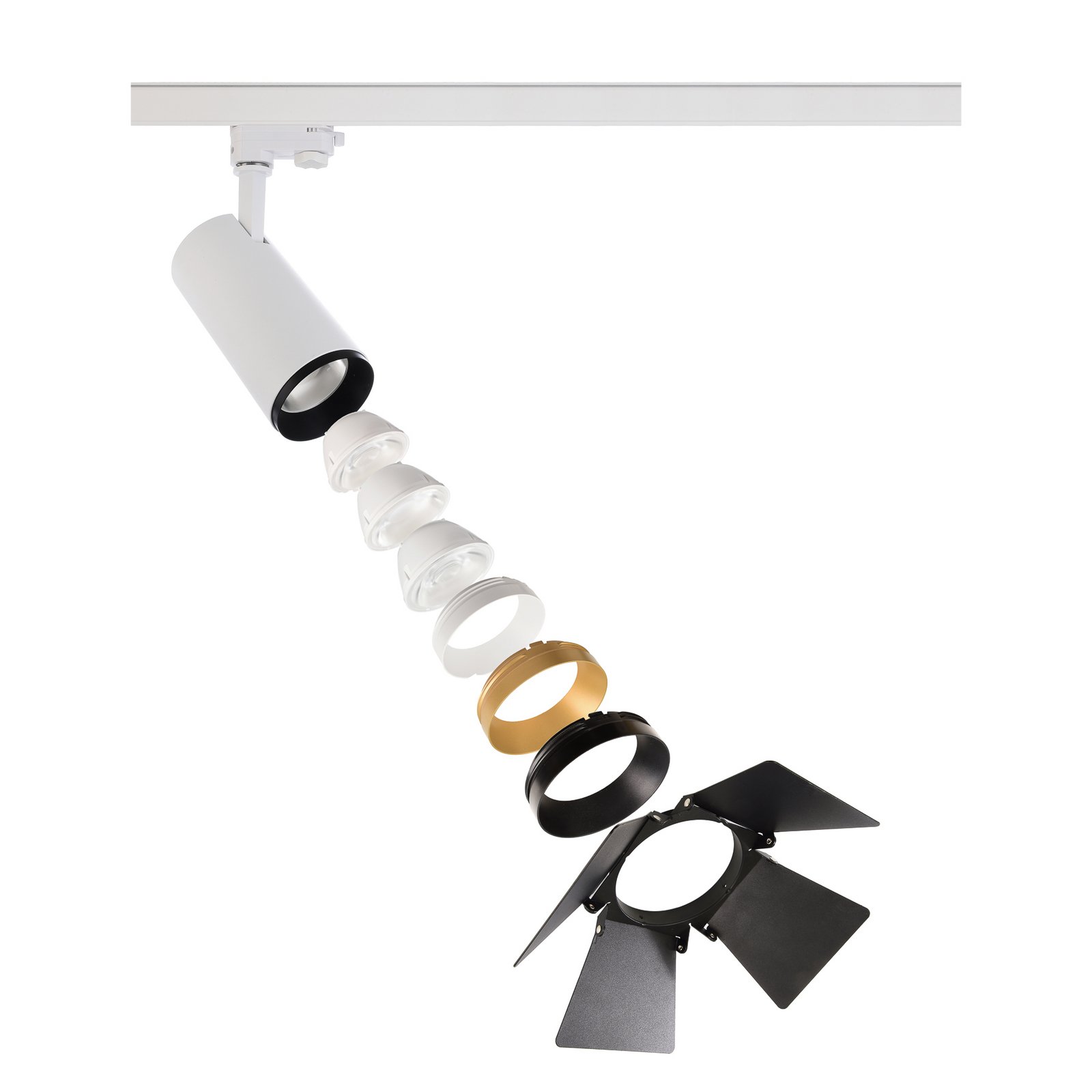 LED-Schienenstrahler Lucea 3 Phasen 15W weiß