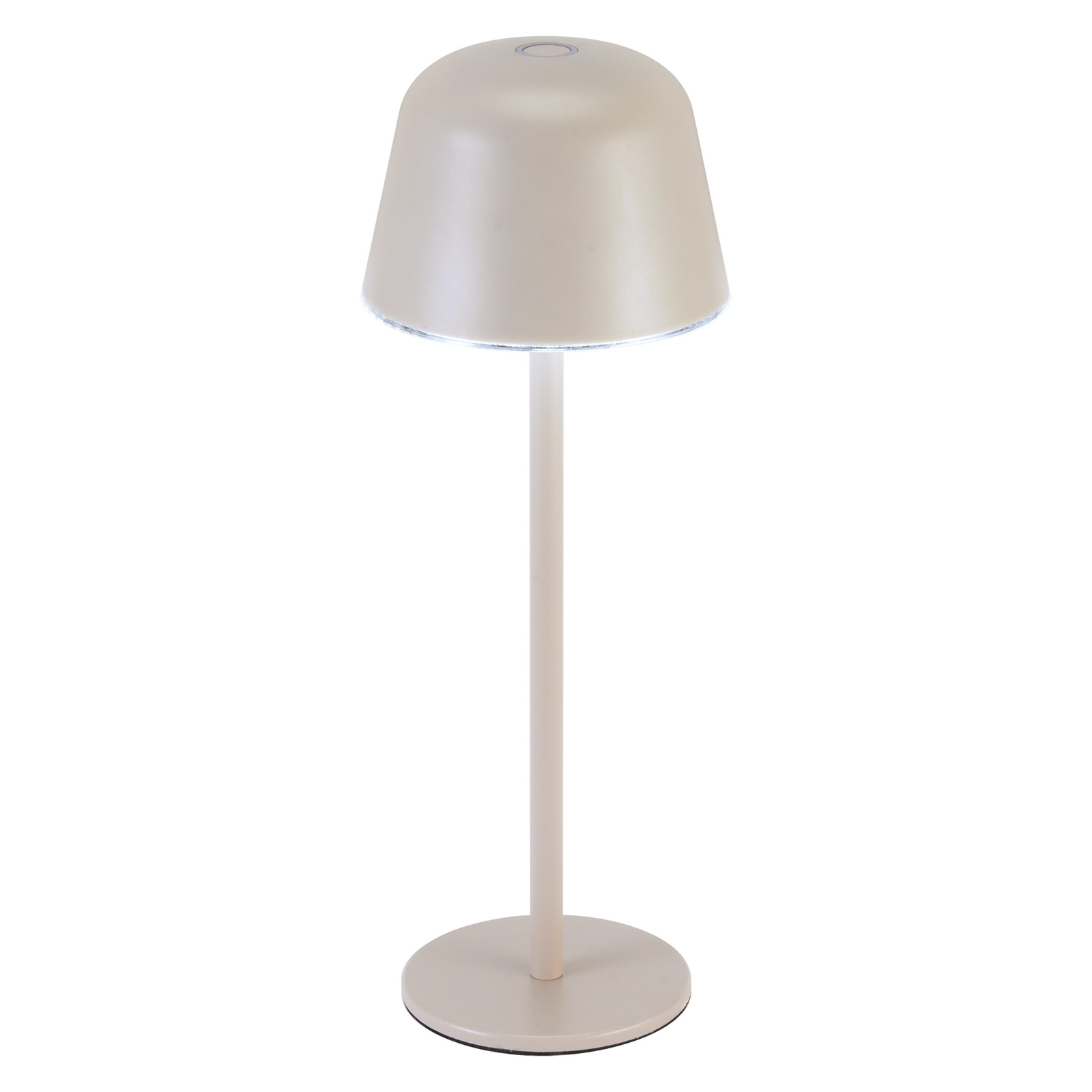 LEDVANCE LED dobíjacia stolová lampa Style Stan, hliník, CCT, béžová