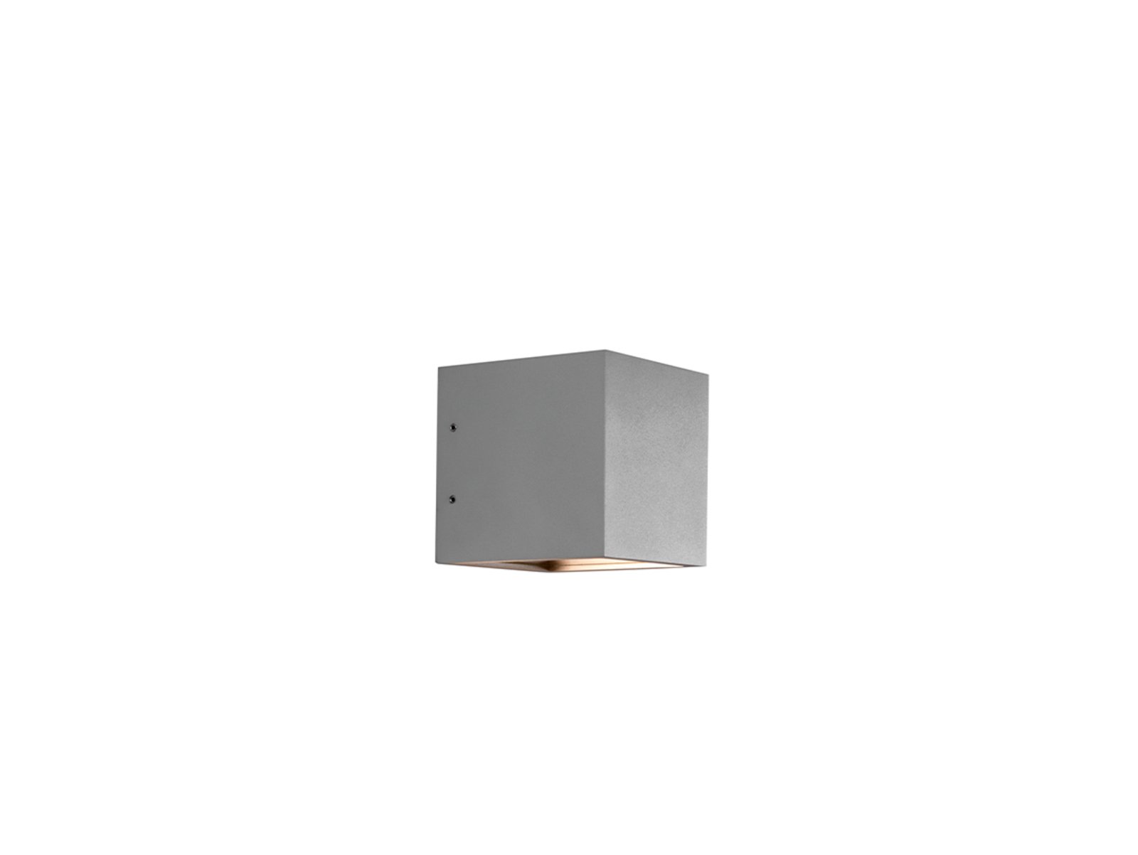 Cube LED Candeeiro de Parede Exterior XL 3000K Down Silver - LIGHT-POINT