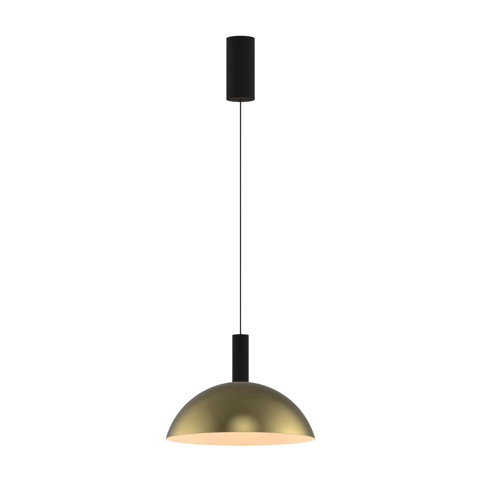LED závesné svietidlo LORA II, mosadz, Ø 24 cm, stmievateľné, 40° CCT