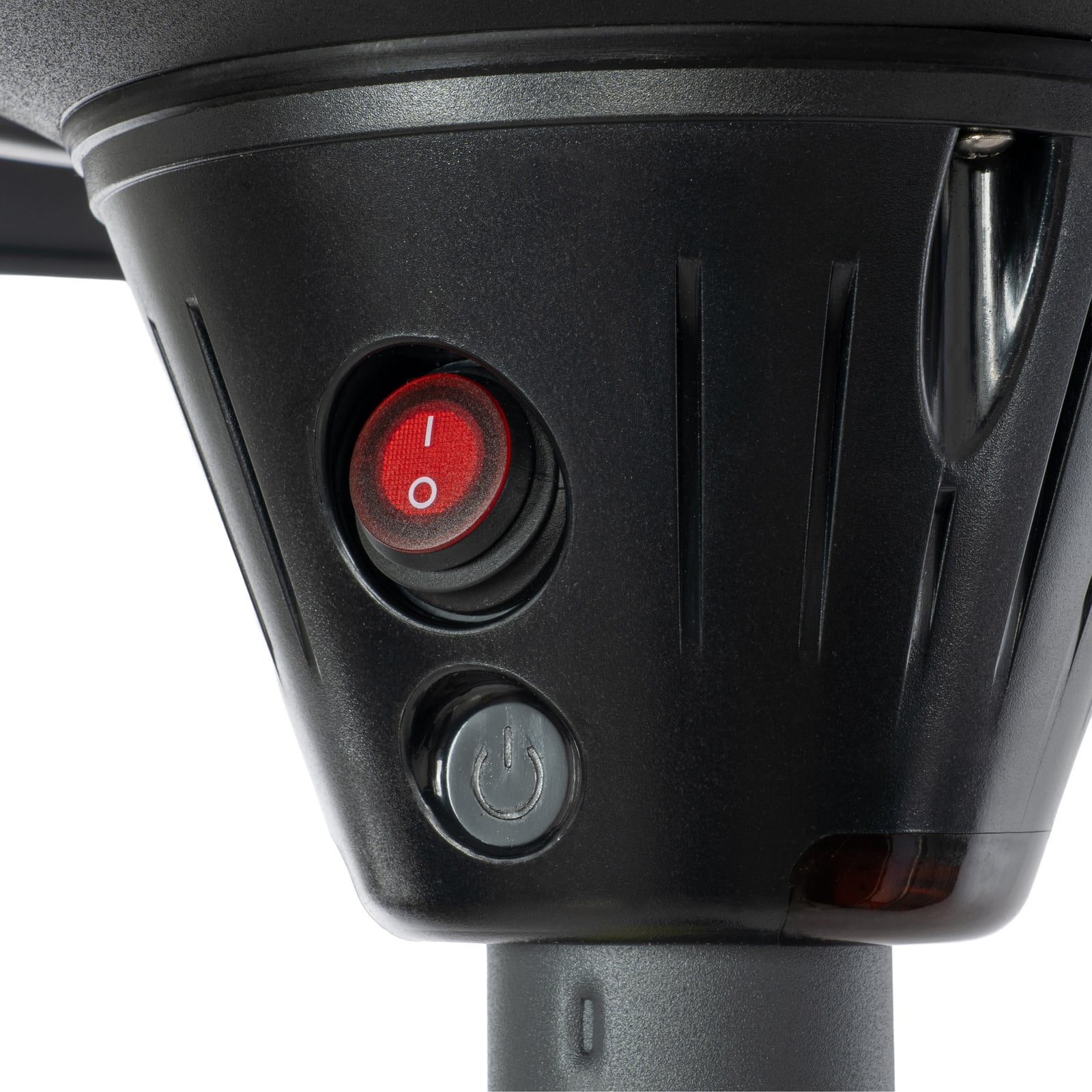 Promiennik grzewczy stojący Vamio, czarny, 210 cm, IP54, z pilotem – Lucande Promiennik grzewczy stojący Vamio, czarny, 210 cm, IP54, z pilotem – Lucande