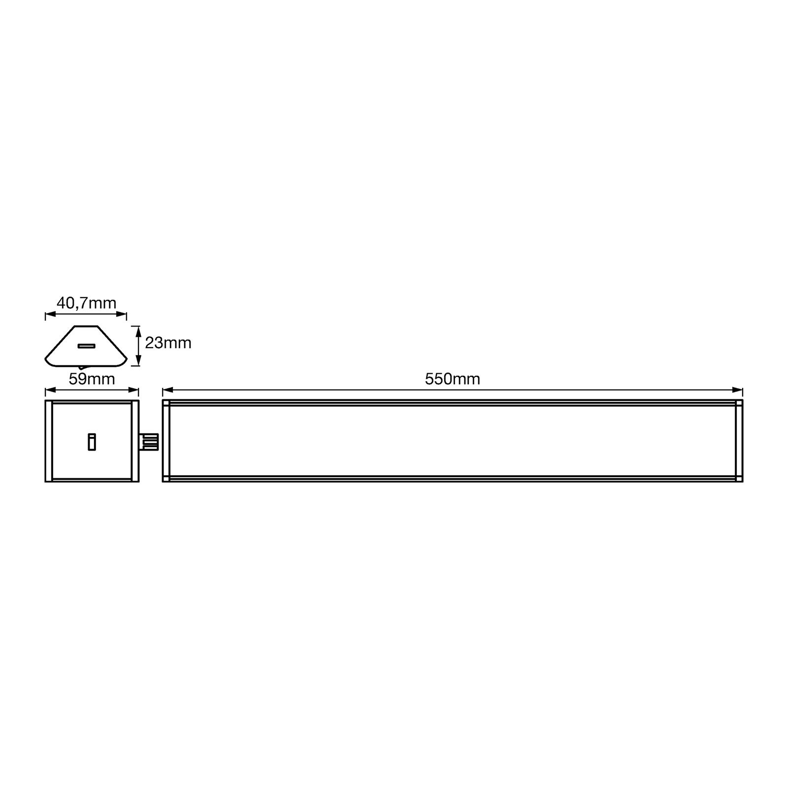 LEDVANCE Cabinet Corner LED-Unterschranklampe 55cm