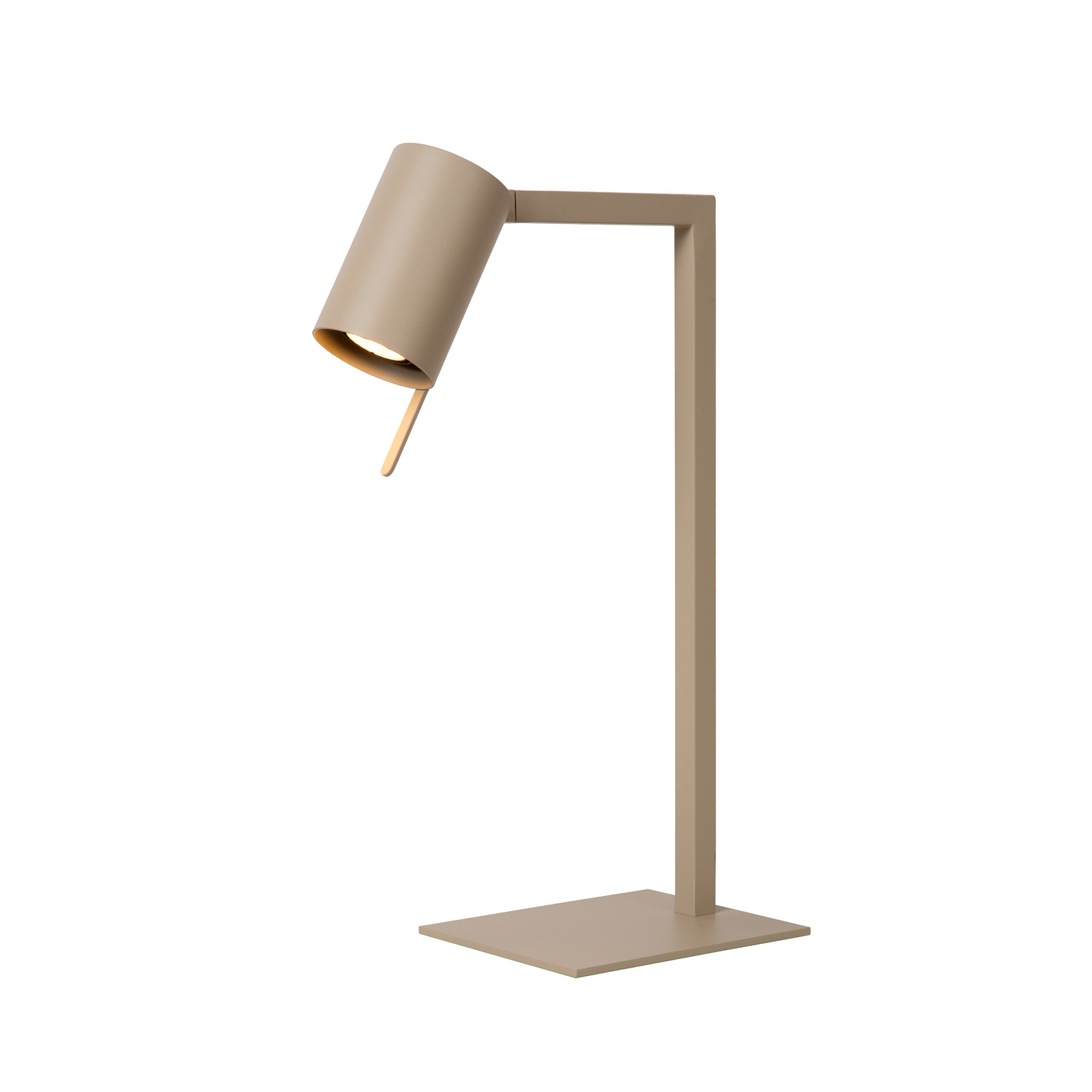 Galda lampa Lesley, pelēkbrūna, augstums 50 cm, metāls