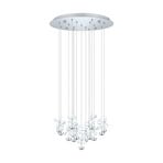 EGLO Stars Of Light LED-Hängelampe Pianopoli chrom Ø 50 cm