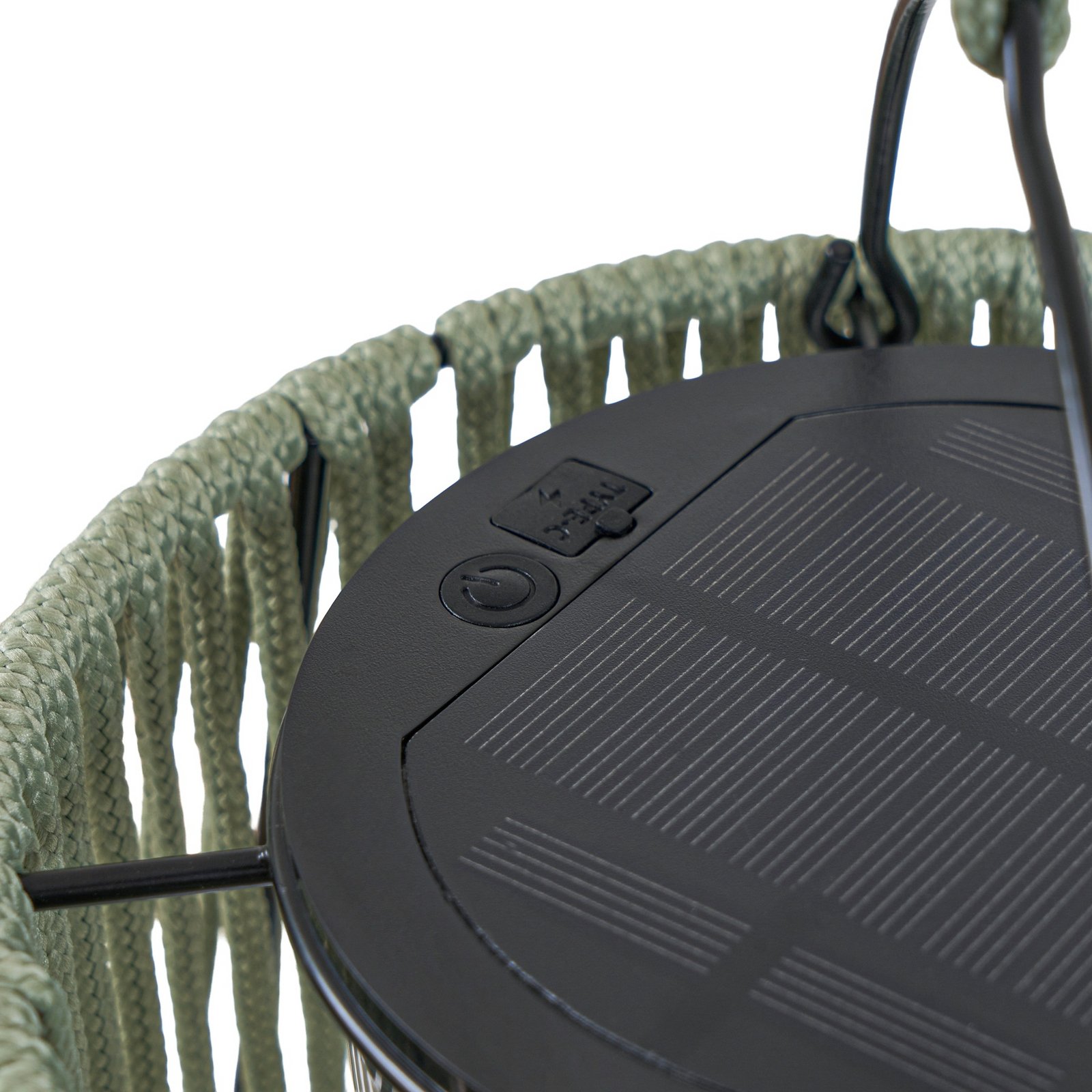 Lindby LED-Solarhängelampe Austas, grün, Ø 32 cm, USB, IP54 Lindby LED-Solarhängelampe Austas, grün, Ø 32 cm, USB, IP54